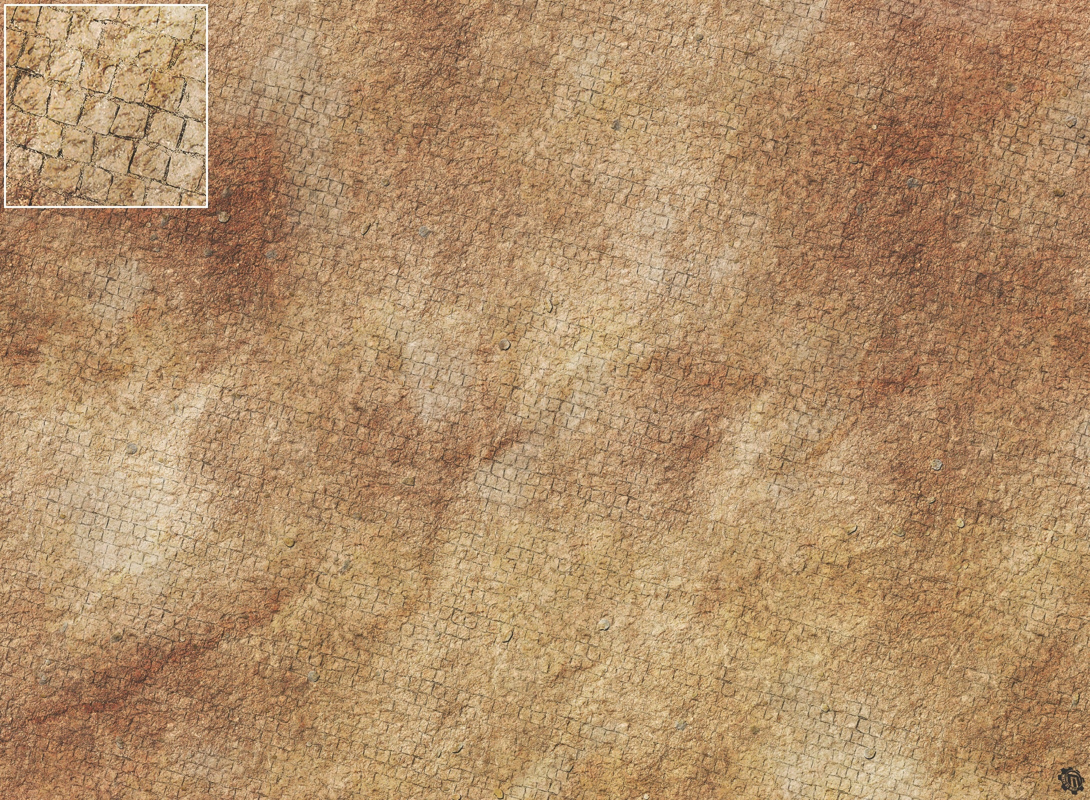 Mats by Mars: Sandy Cobbles Tabletop Wargaming Play Mat