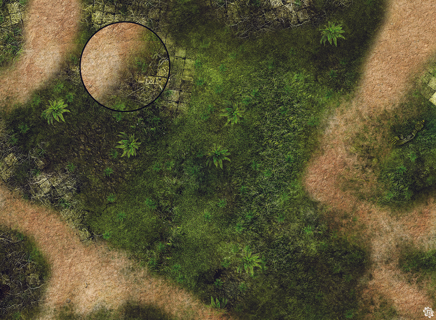 Mats by Mars: Island Path Tabletop Wargaming Play Mat