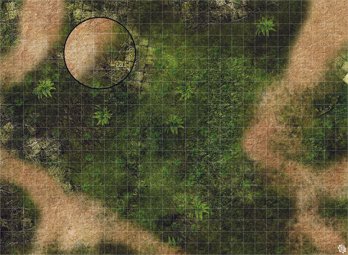 Mats by Mars: Island Path Tabletop Wargaming Play Mat