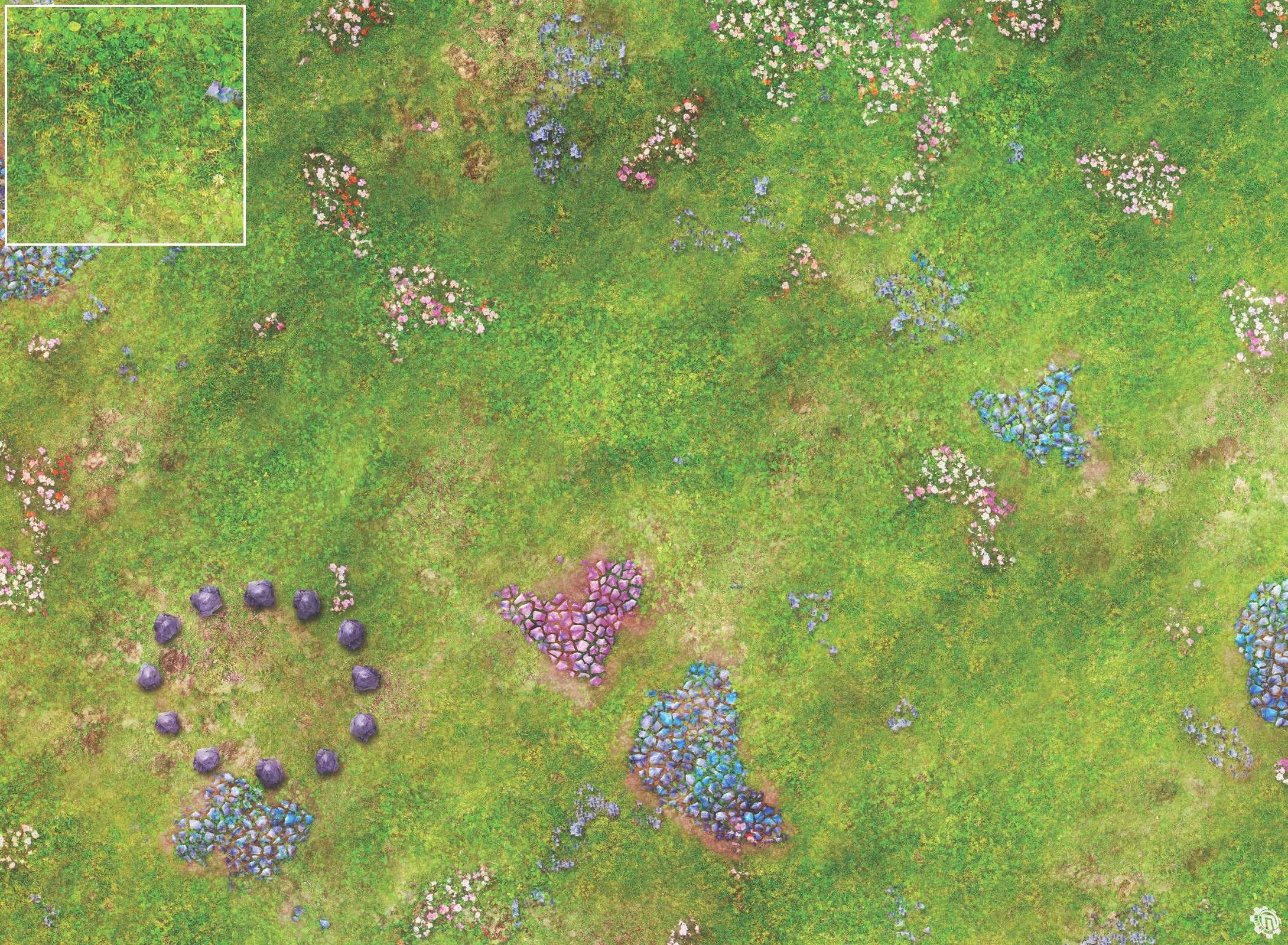 Mats by Mars: Faewild Fields Tabletop Wargaming Play Mat