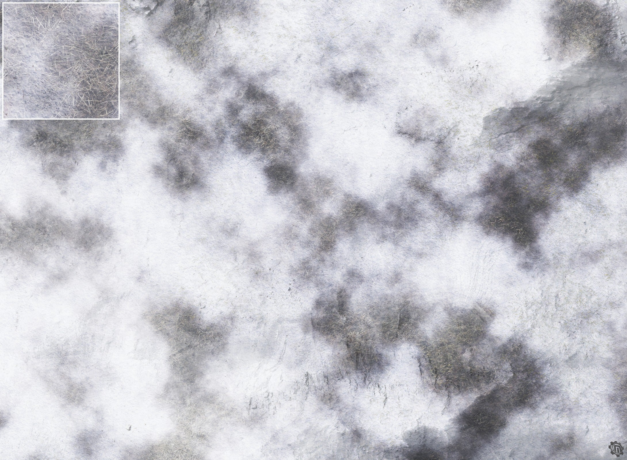 Mats by Mars: Frozen Wasteland Tabletop Wargaming Play Mat
