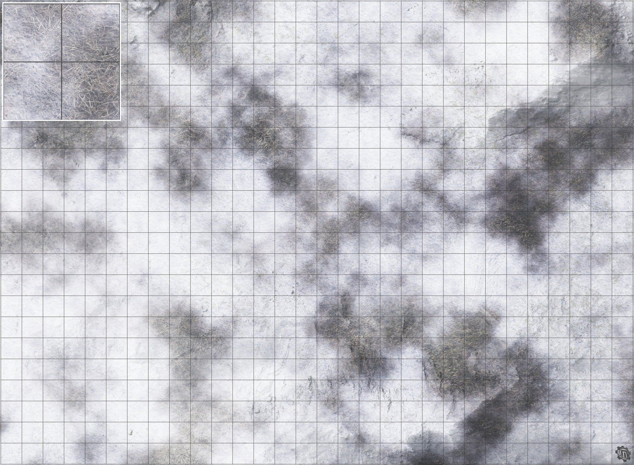 Mats by Mars: Frozen Wasteland Tabletop Wargaming Play Mat