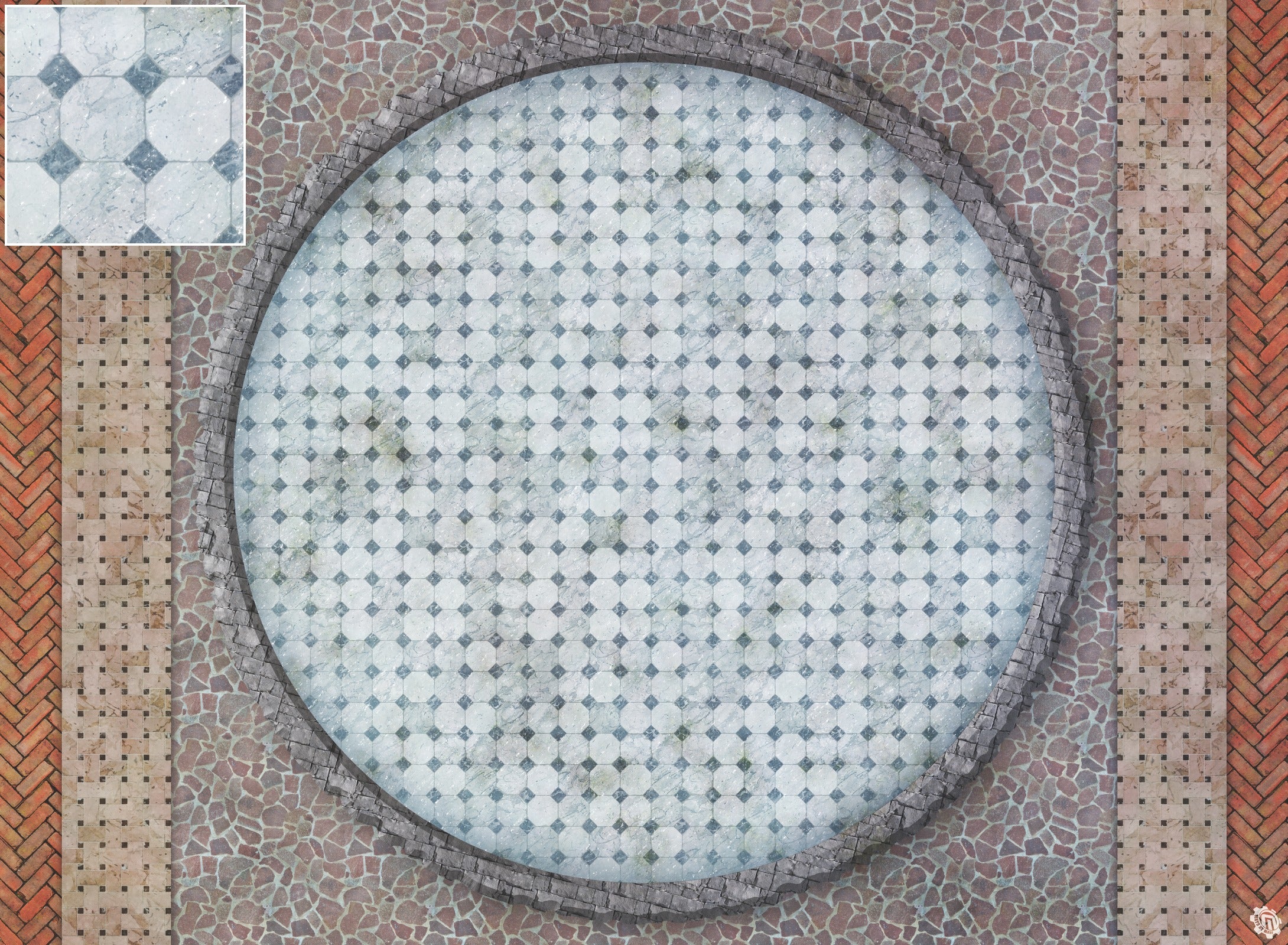 Mats by Mars: Piazza Tabletop Wargaming Play Mat