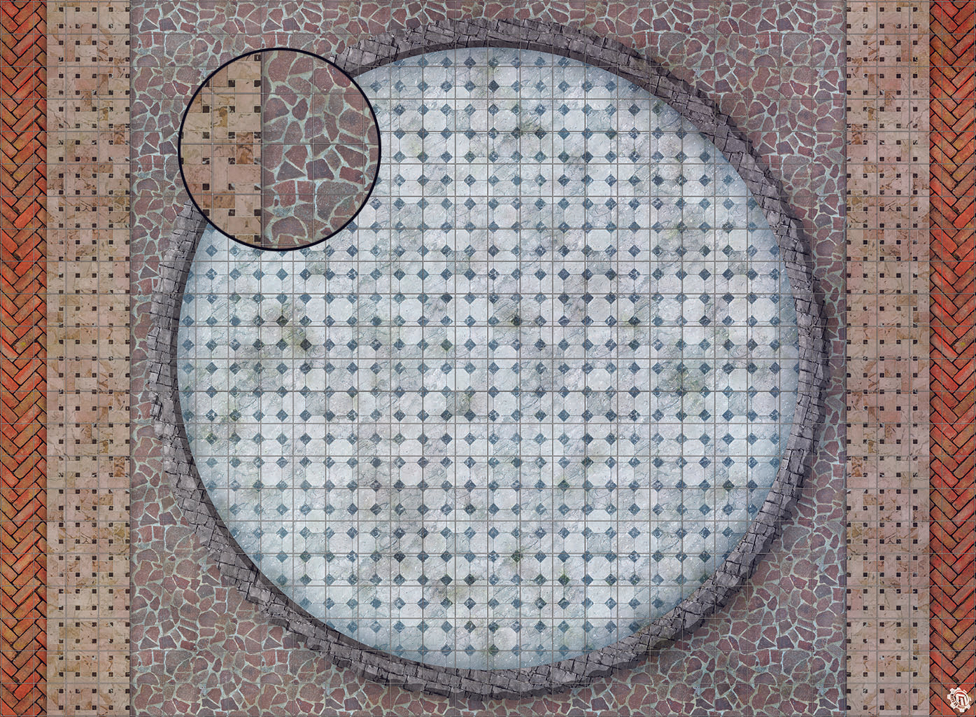 Mats by Mars: Piazza Tabletop Wargaming Play Mat