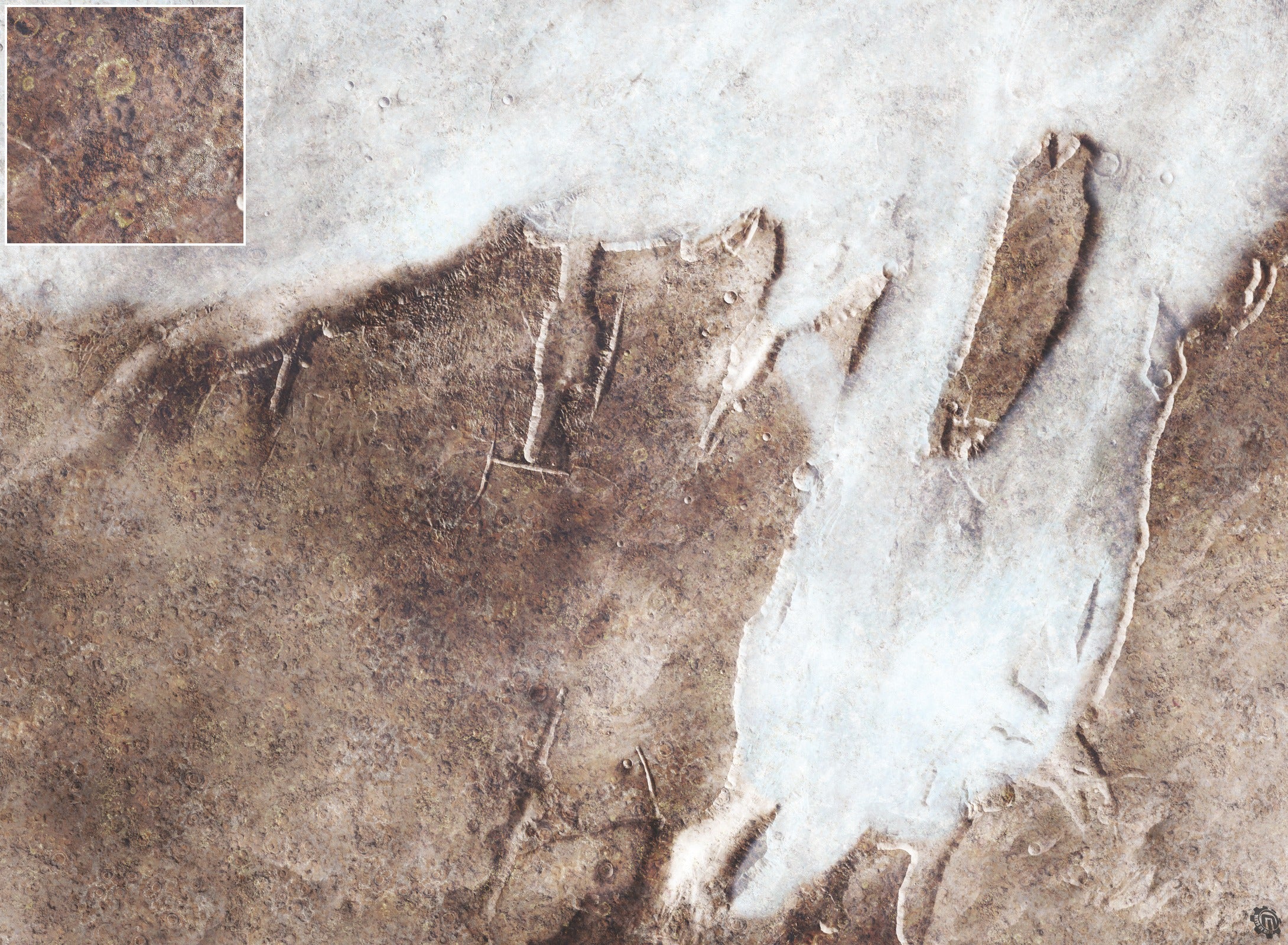 Mats by Mars: Bleached Bone Gulch Tabletop Wargaming Play Mat