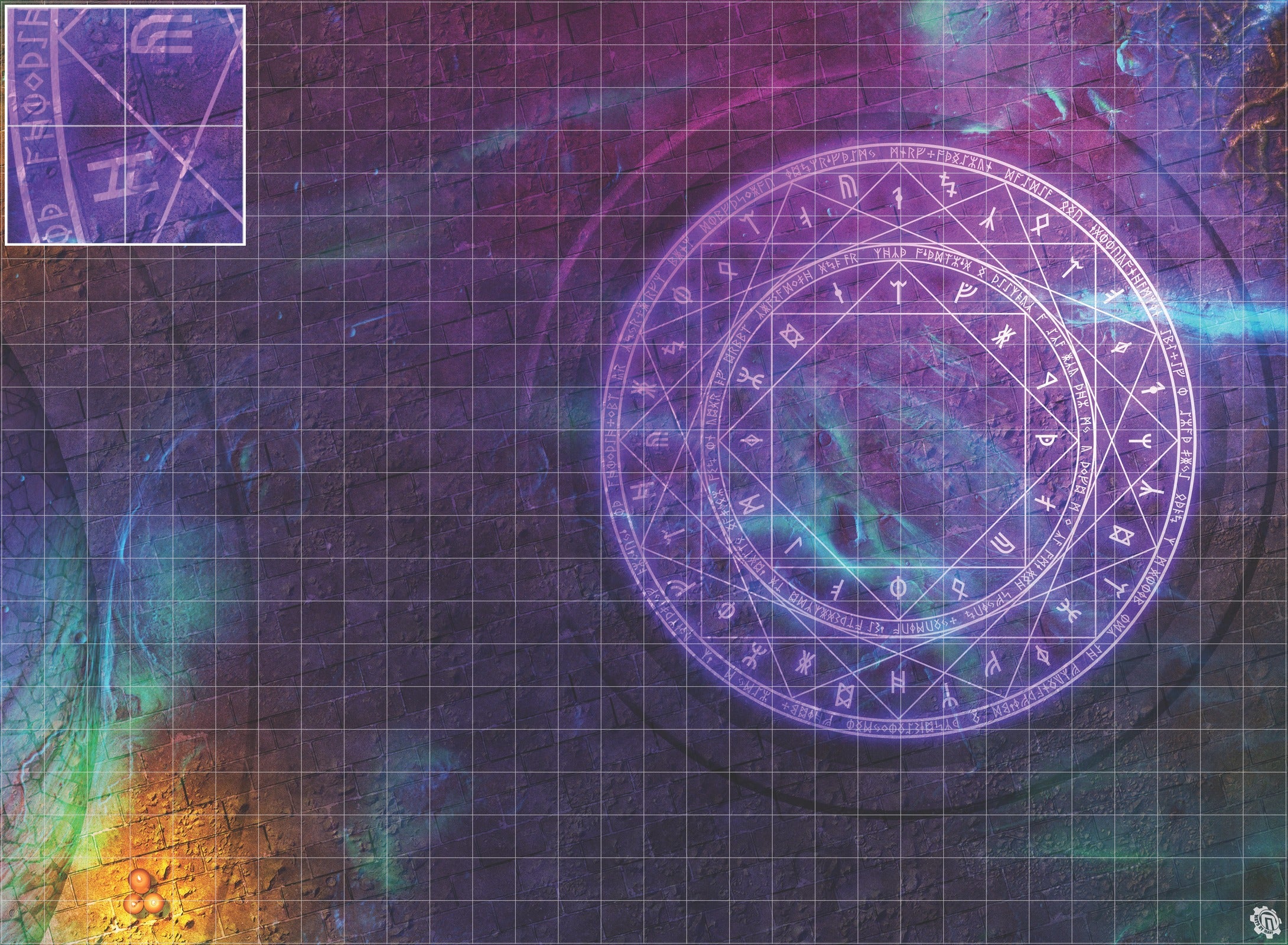 Mats by Mars: Witchlight Warding Wargaming Play Mat