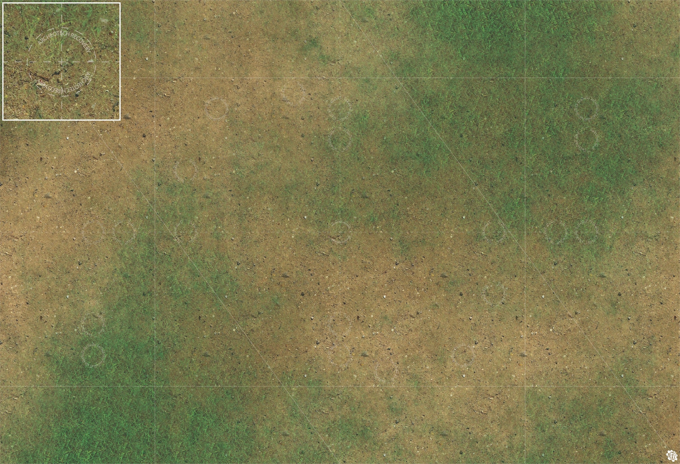 Mats by Mars: Grassy Spring Tabletop Wargaming Play Mat