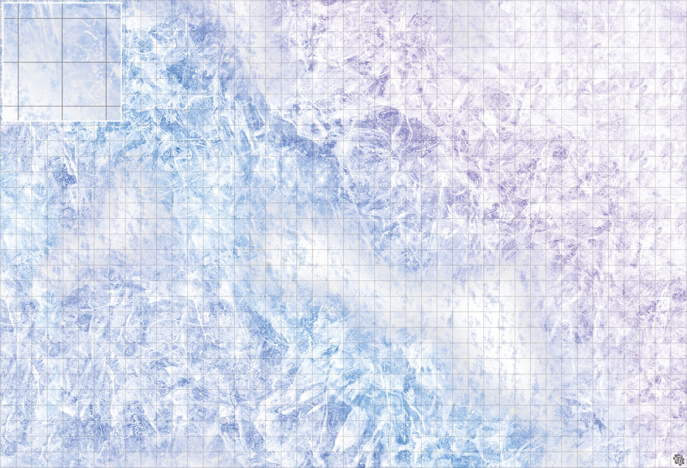 Mats by Mars: Frozen Lake Tabletop Wargaming Play Mat