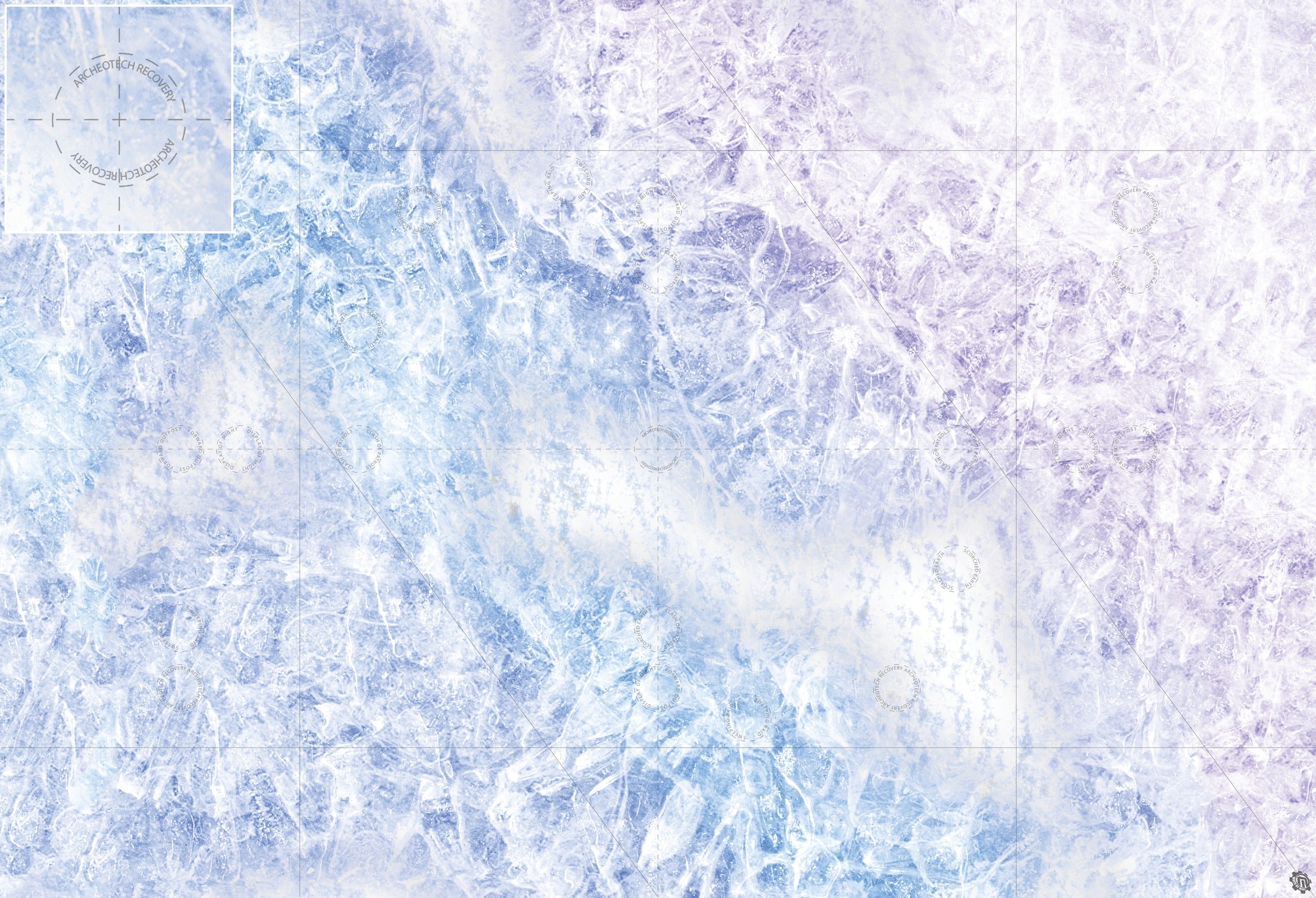 Mats by Mars: Frozen Lake Tabletop Wargaming Play Mat
