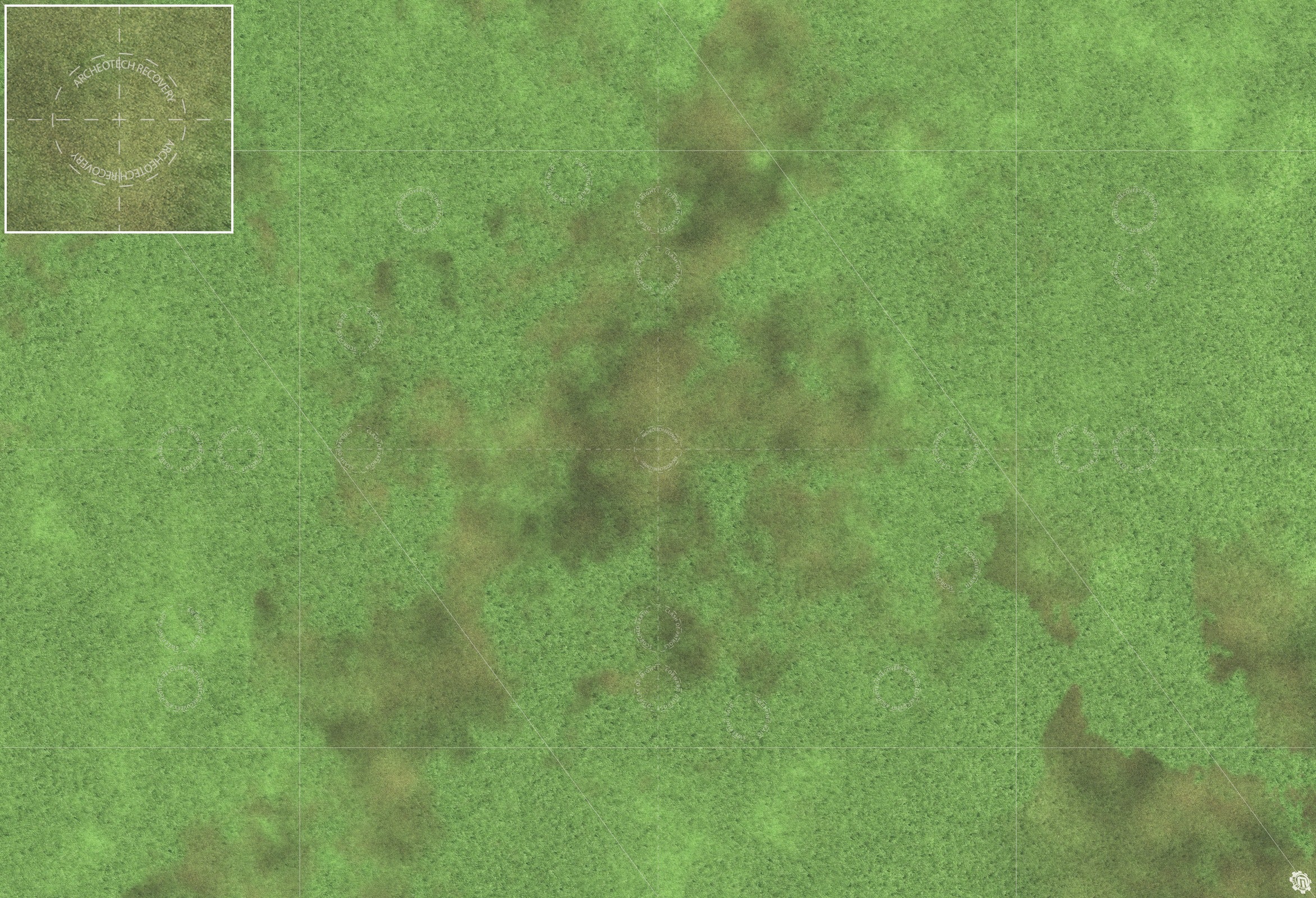 Mats by Mars: Verdant Fields Tabletop Wargaming Play Mat
