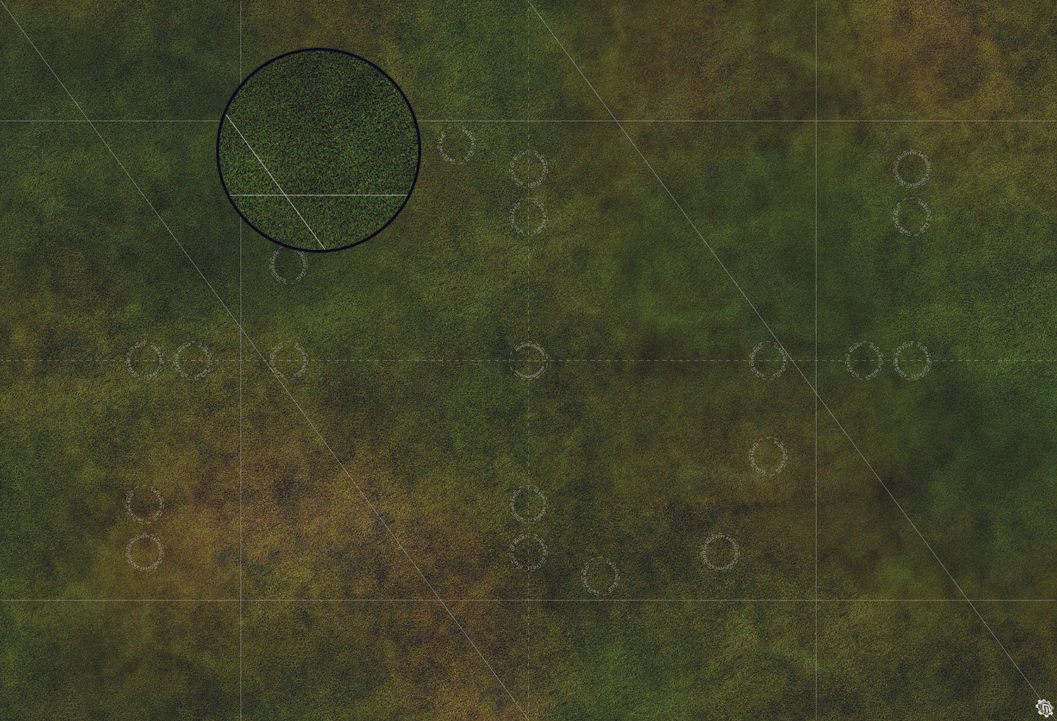 Mats by Mars: Green Meadow Tabletop Wargaming Play Mat