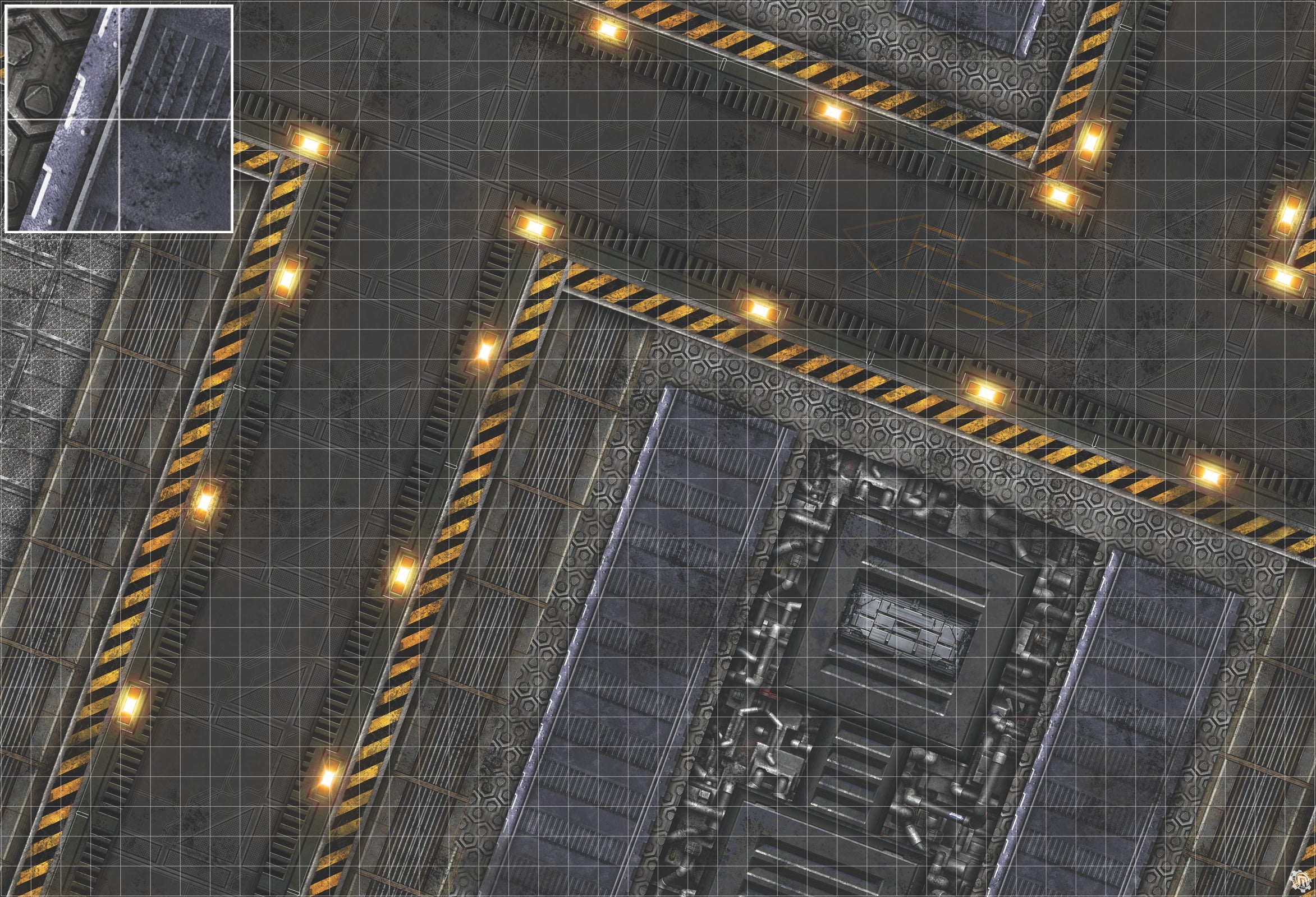 Mats by Mars: Factory Floor Tabletop Wargaming Play Mat