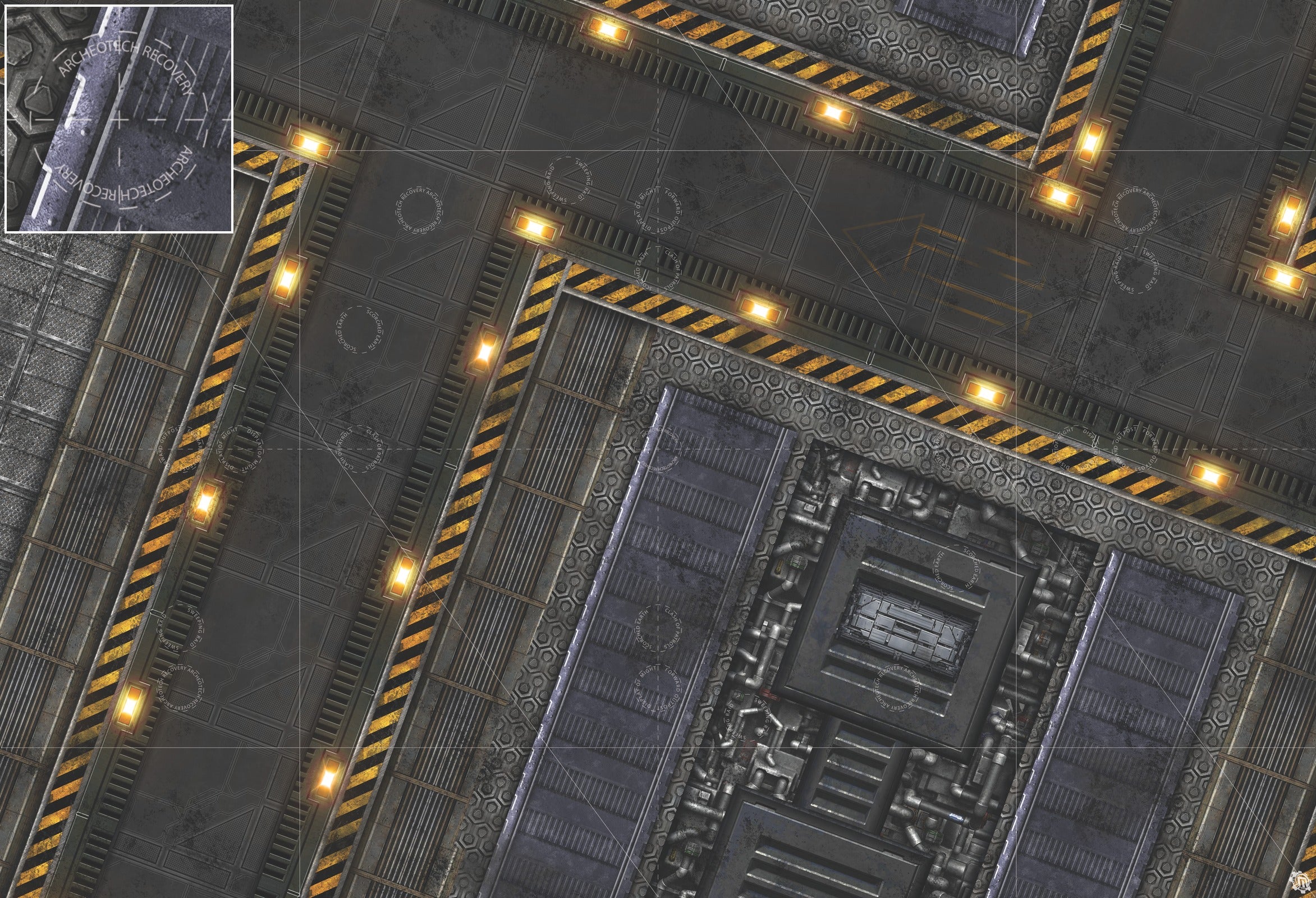 Mats by Mars: Factory Floor Tabletop Wargaming Play Mat