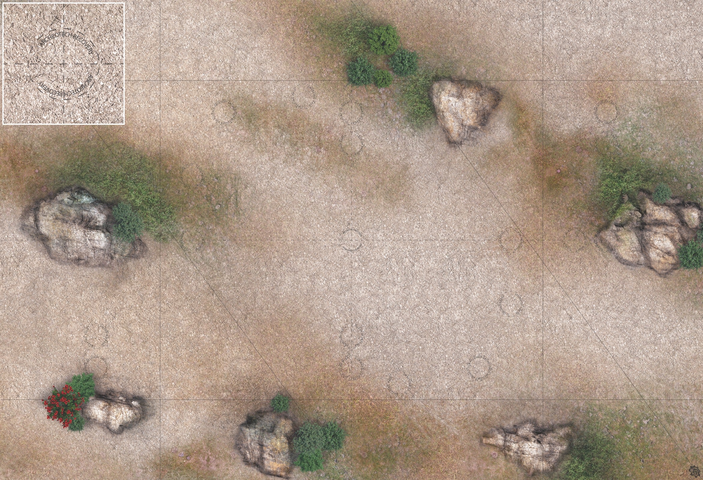 Mats by Mars: Hellenic Plateau Tabletop Wargaming Play Mat
