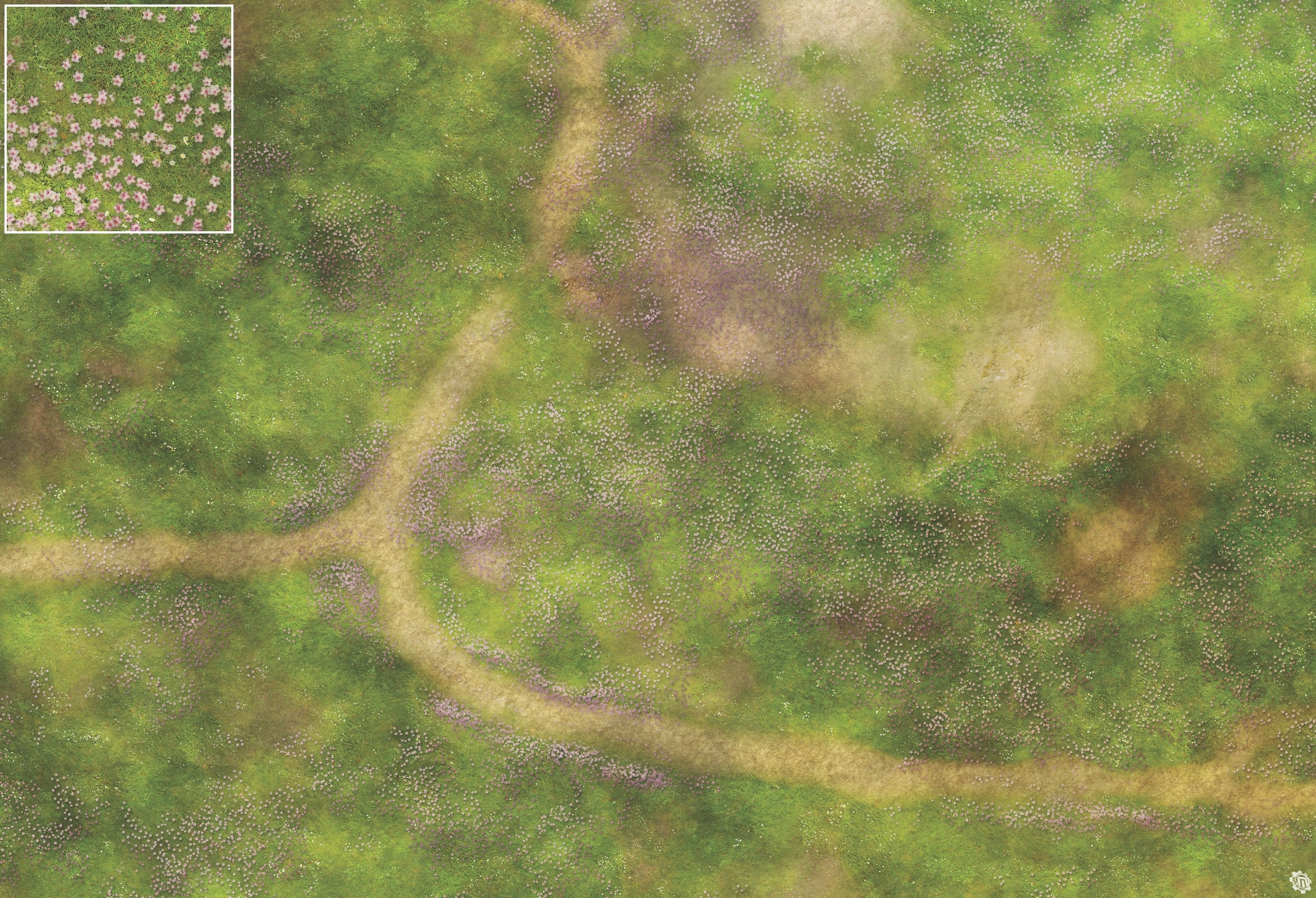 Mats by Mars: Cherry Blossom Crossroads Tabletop Wargaming Play Mat