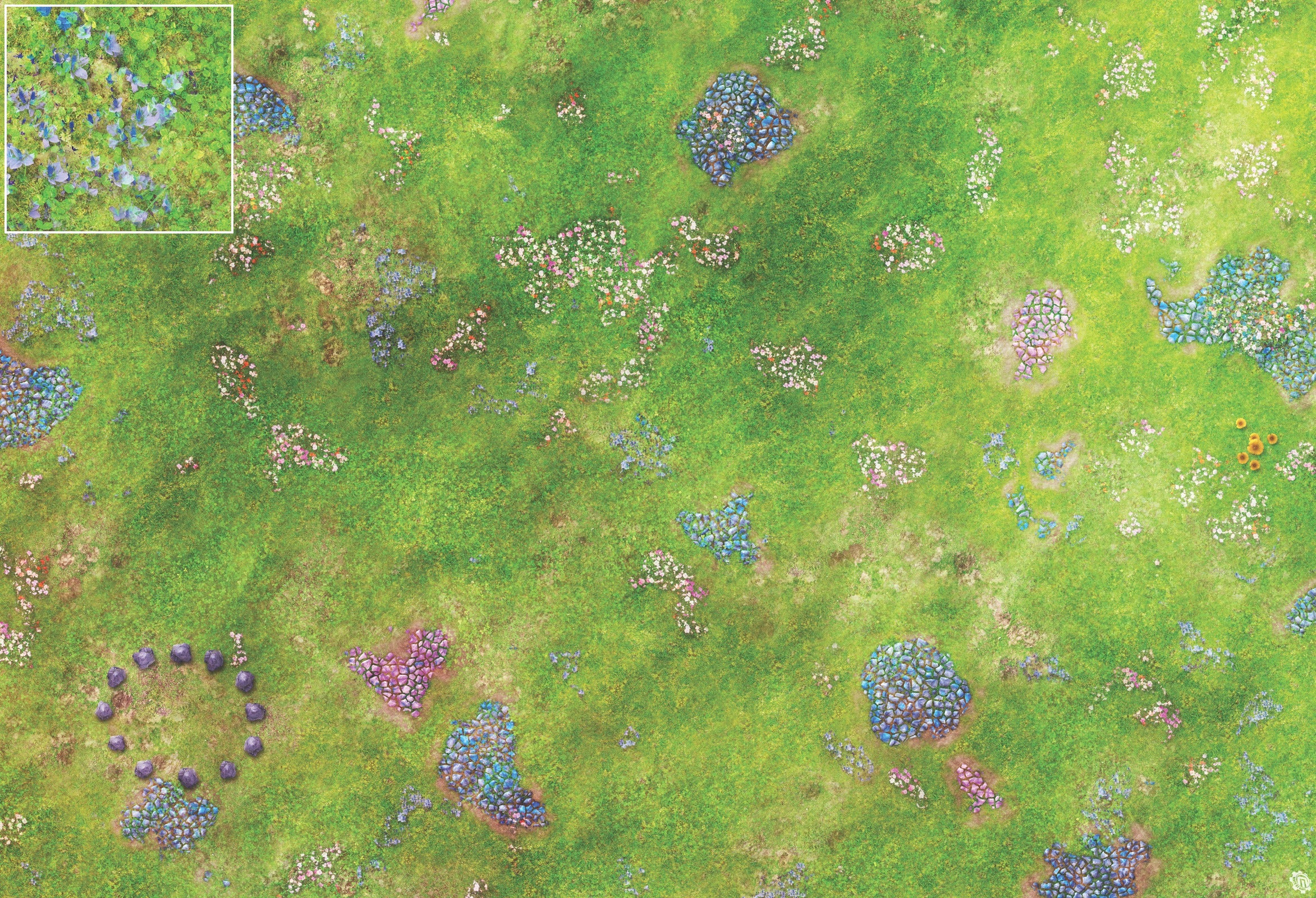 Mats by Mars: Faewild Fields Tabletop Wargaming Play Mat