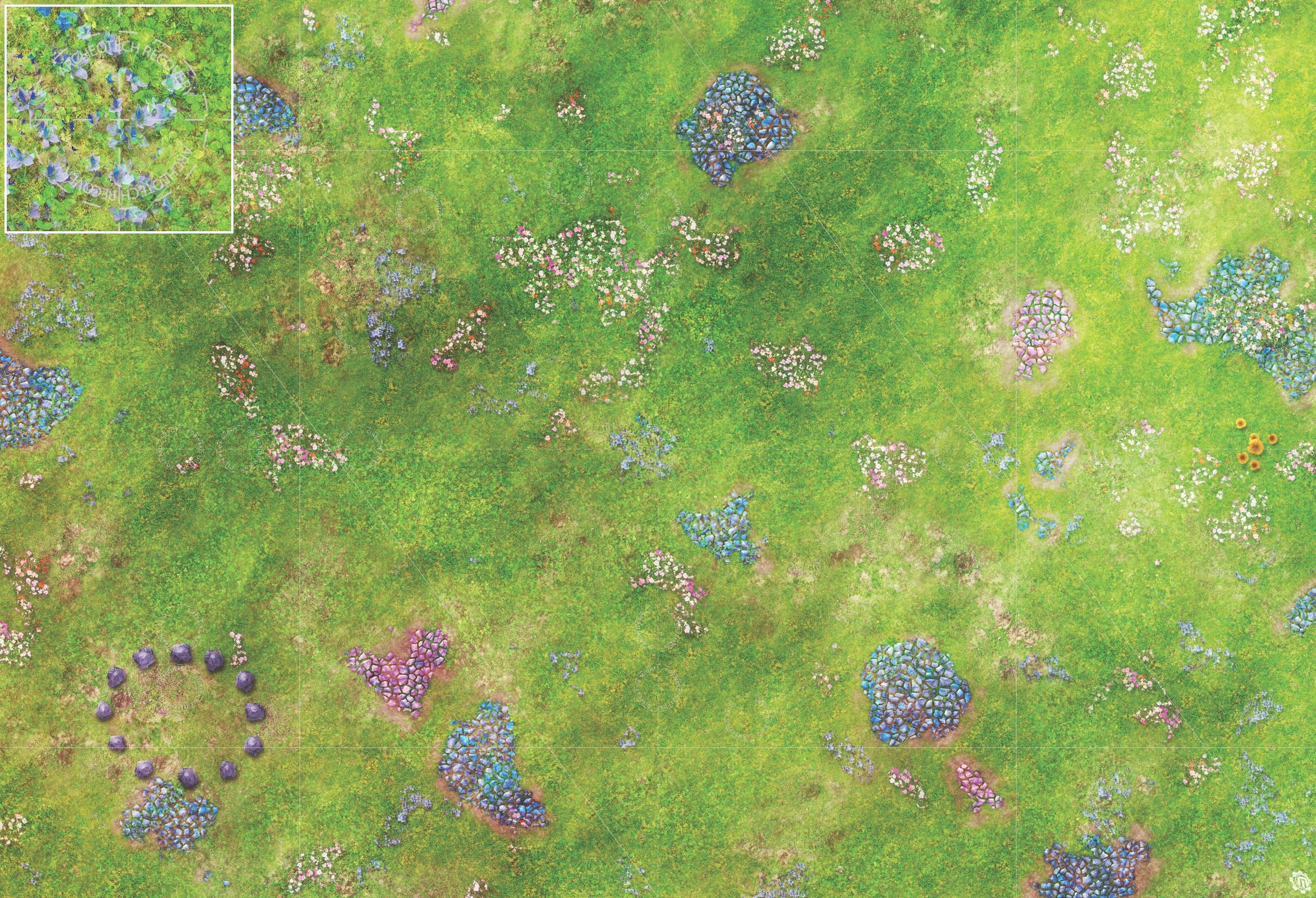 Mats by Mars: Faewild Fields Tabletop Wargaming Play Mat