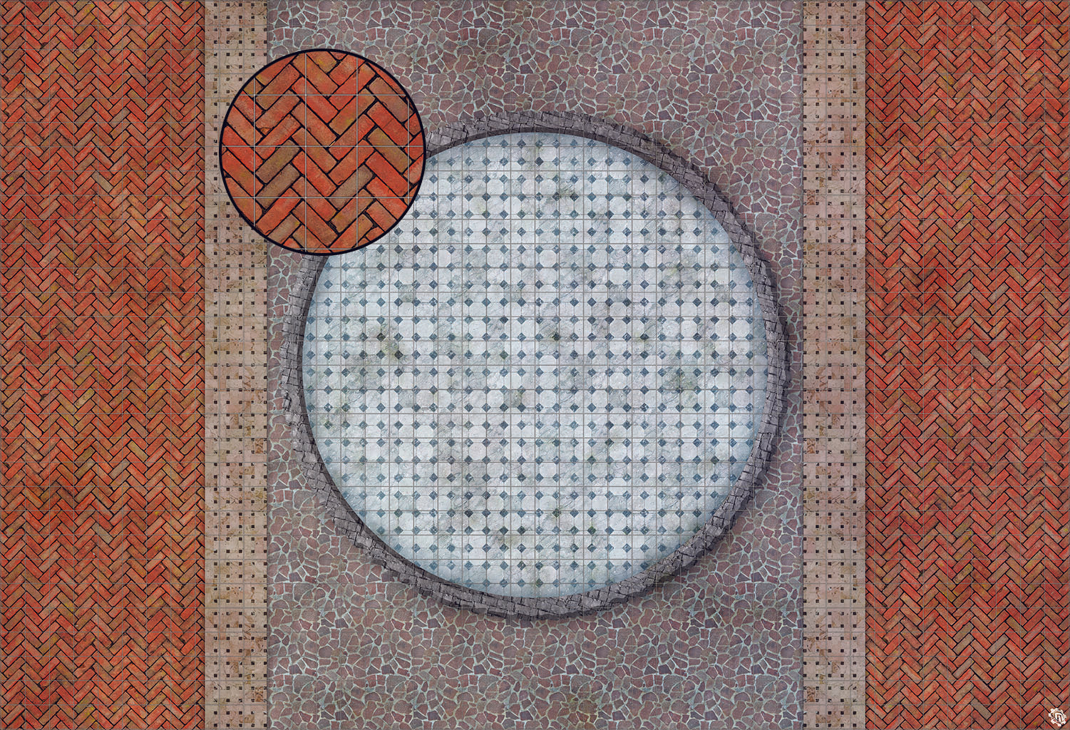 Mats by Mars: Piazza Tabletop Wargaming Play Mat