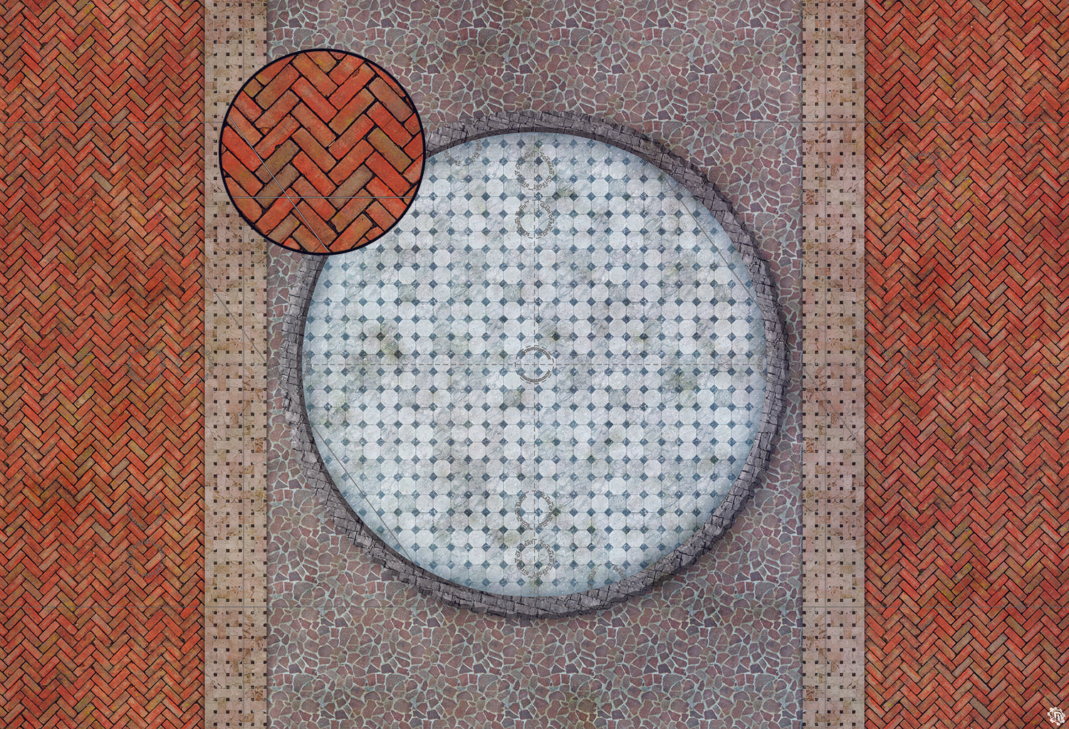 Mats by Mars: Piazza Tabletop Wargaming Play Mat