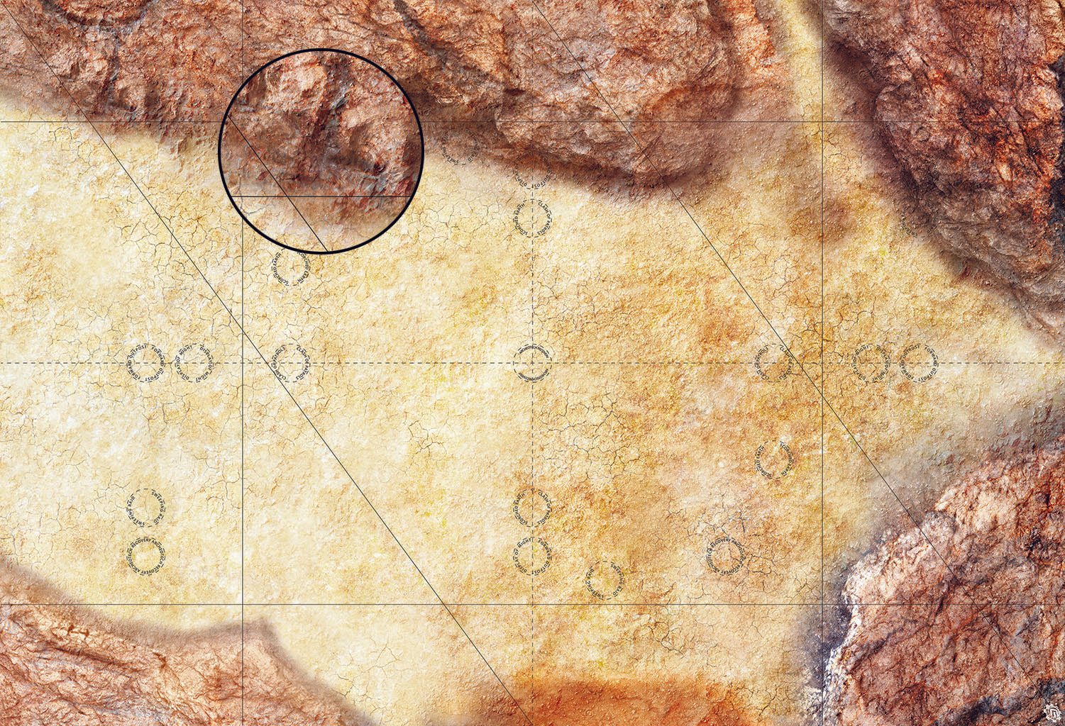 Mats by Mars: Desert Canyon Tabletop Wargaming Play Mat
