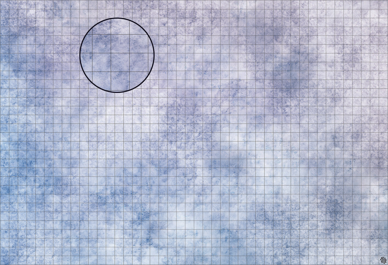 Mats by Mars: Glacial Plain Tabletop Wargaming Play Mat