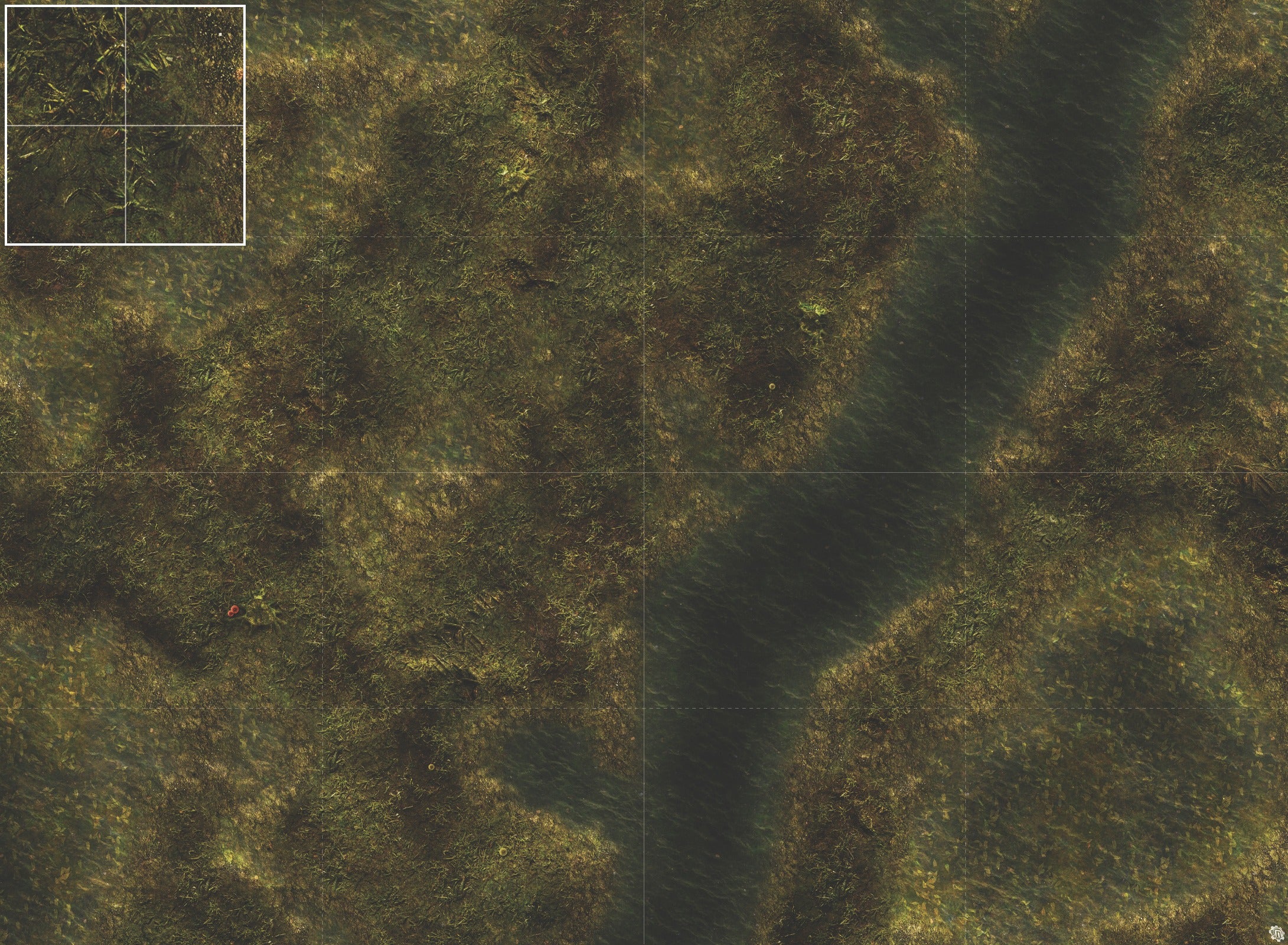 Mats by Mars: Swamplands Tabletop Wargaming Play Mat