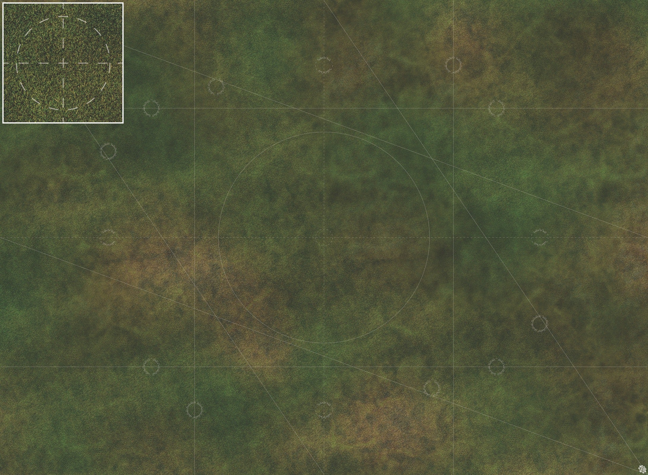 Mats by Mars: Green Meadow Tabletop Wargaming Play Mat