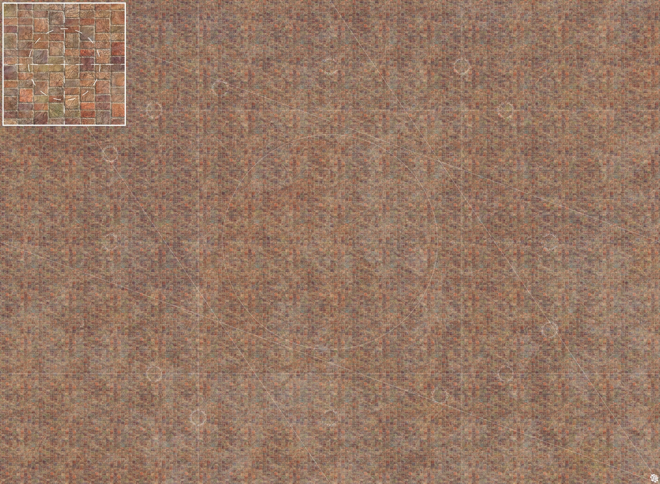 Mats by Mars: Sett in Stone (Red) Tabletop Wargaming Play Mat