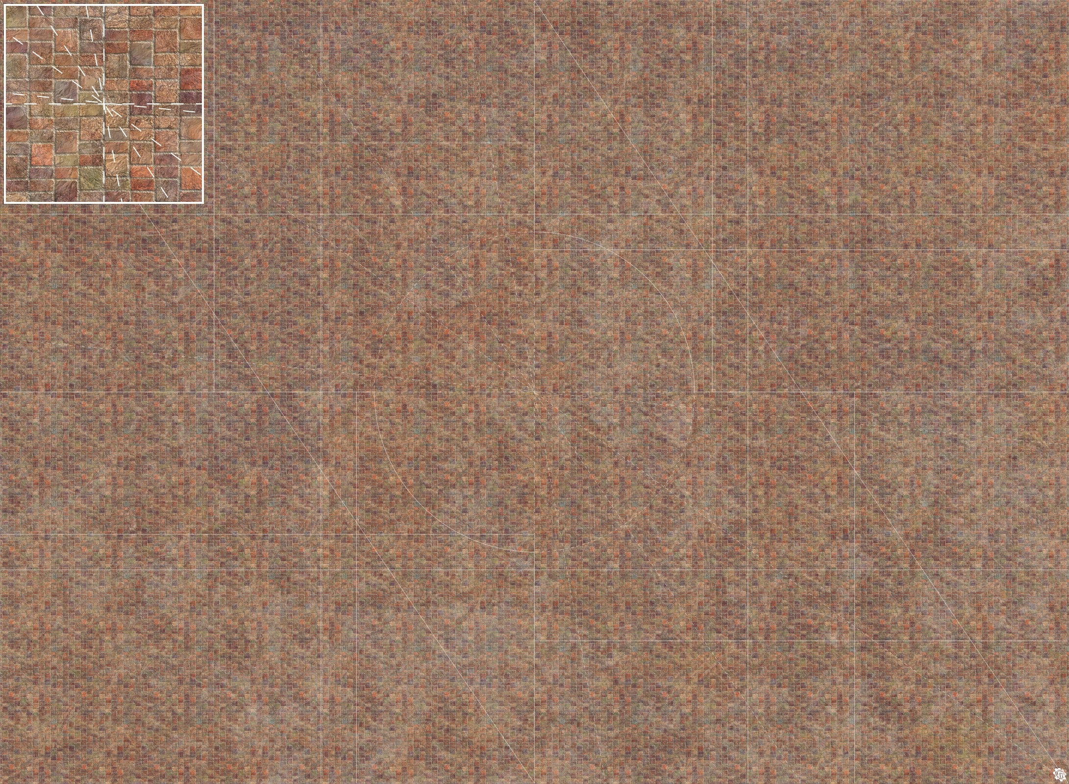 Mats by Mars: Sett in Stone (Red) Tabletop Wargaming Play Mat