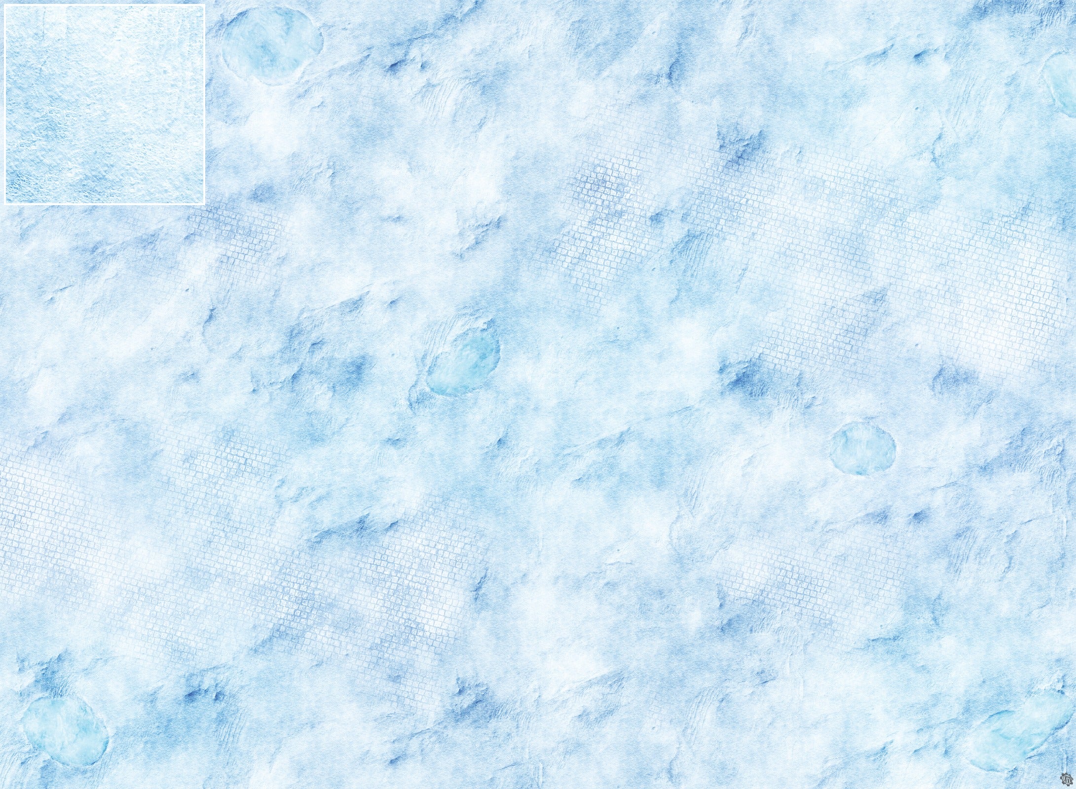 Mats by Mars: Frosty Cobbles Tabletop Wargaming Play Mat