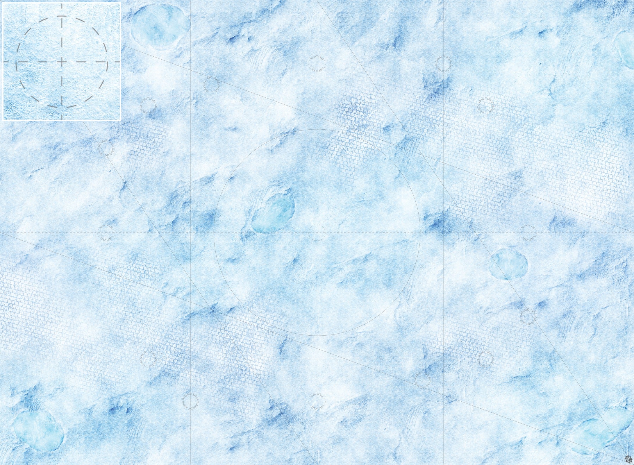Mats by Mars: Frosty Cobbles Tabletop Wargaming Play Mat