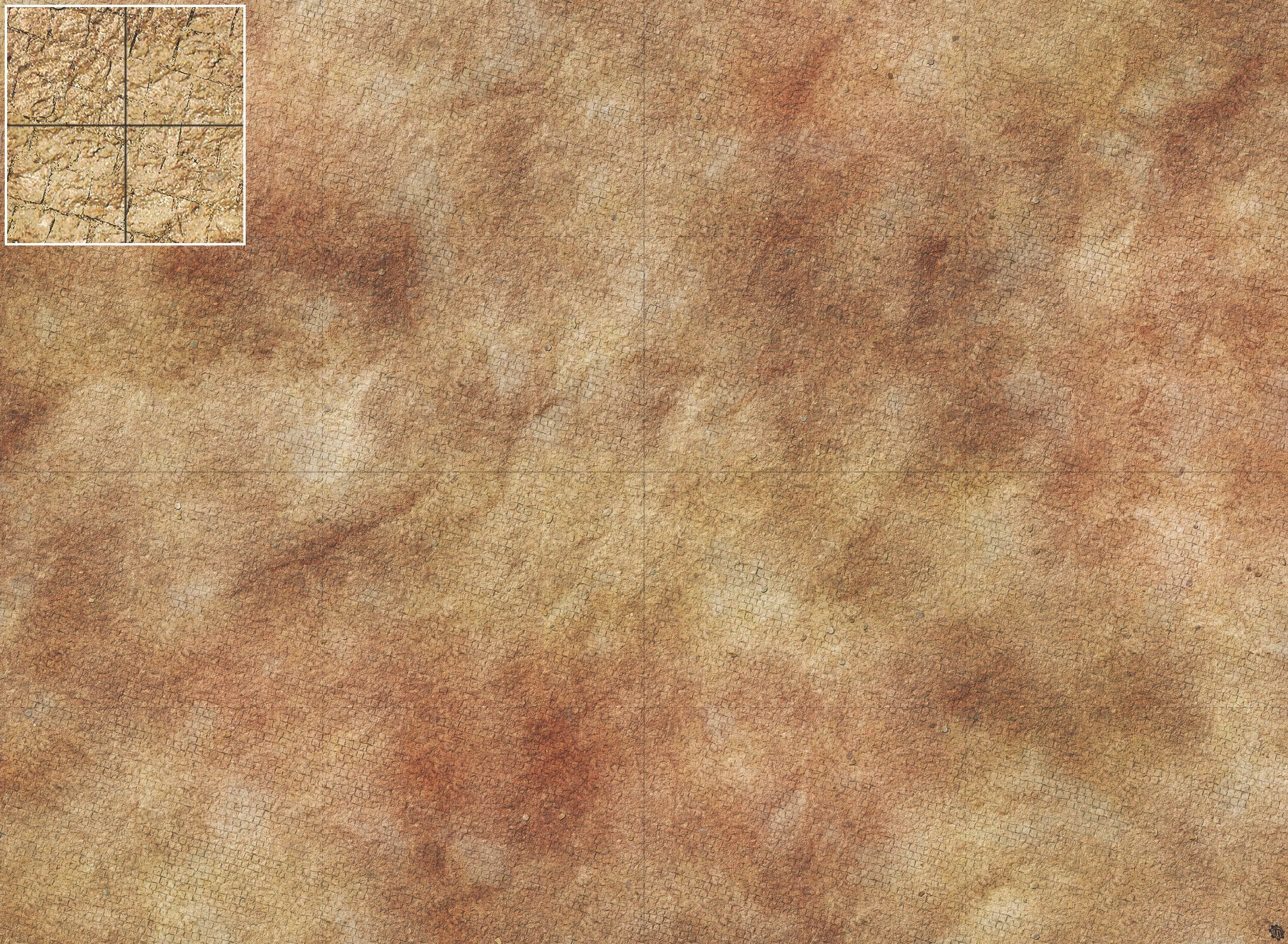 Mats by Mars: Sandy Cobbles Tabletop Wargaming Play Mat