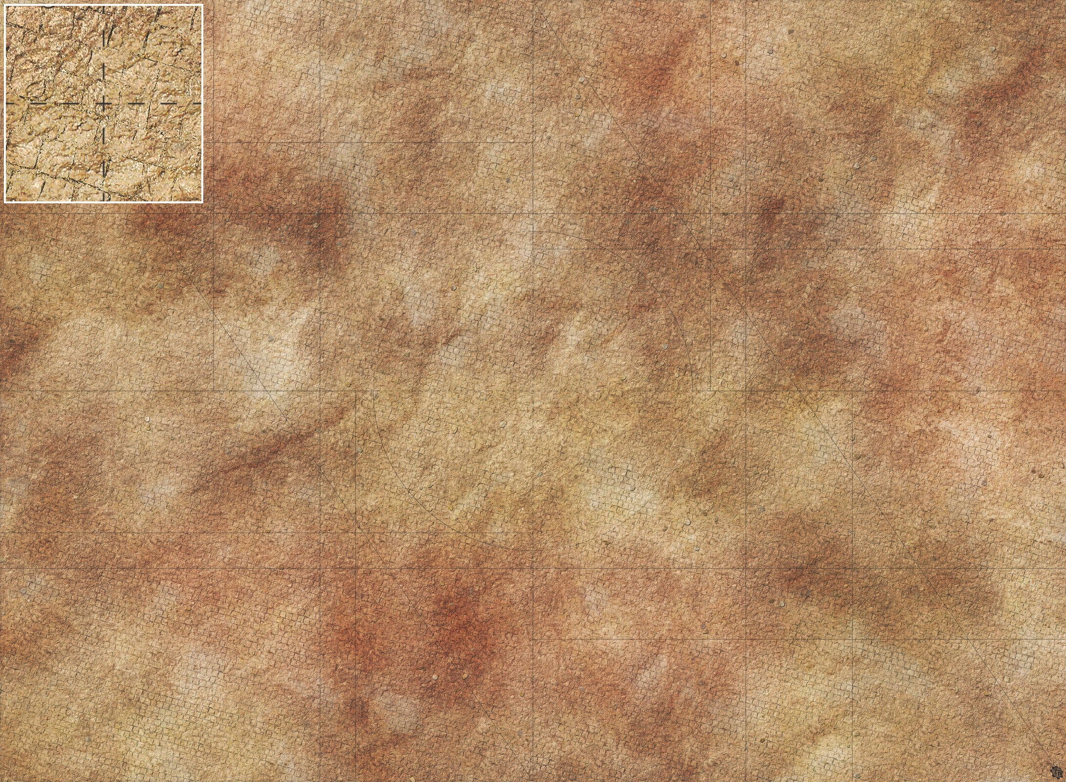 Mats by Mars: Sandy Cobbles Tabletop Wargaming Play Mat