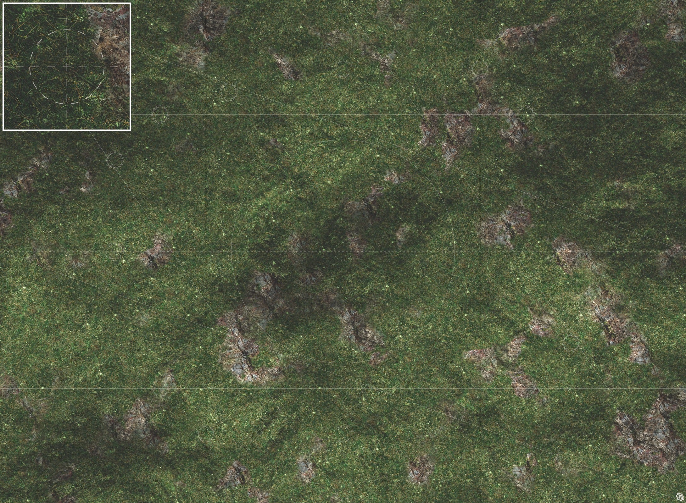 Mats by Mars: Green Hills Tabletop Wargaming Play Mat