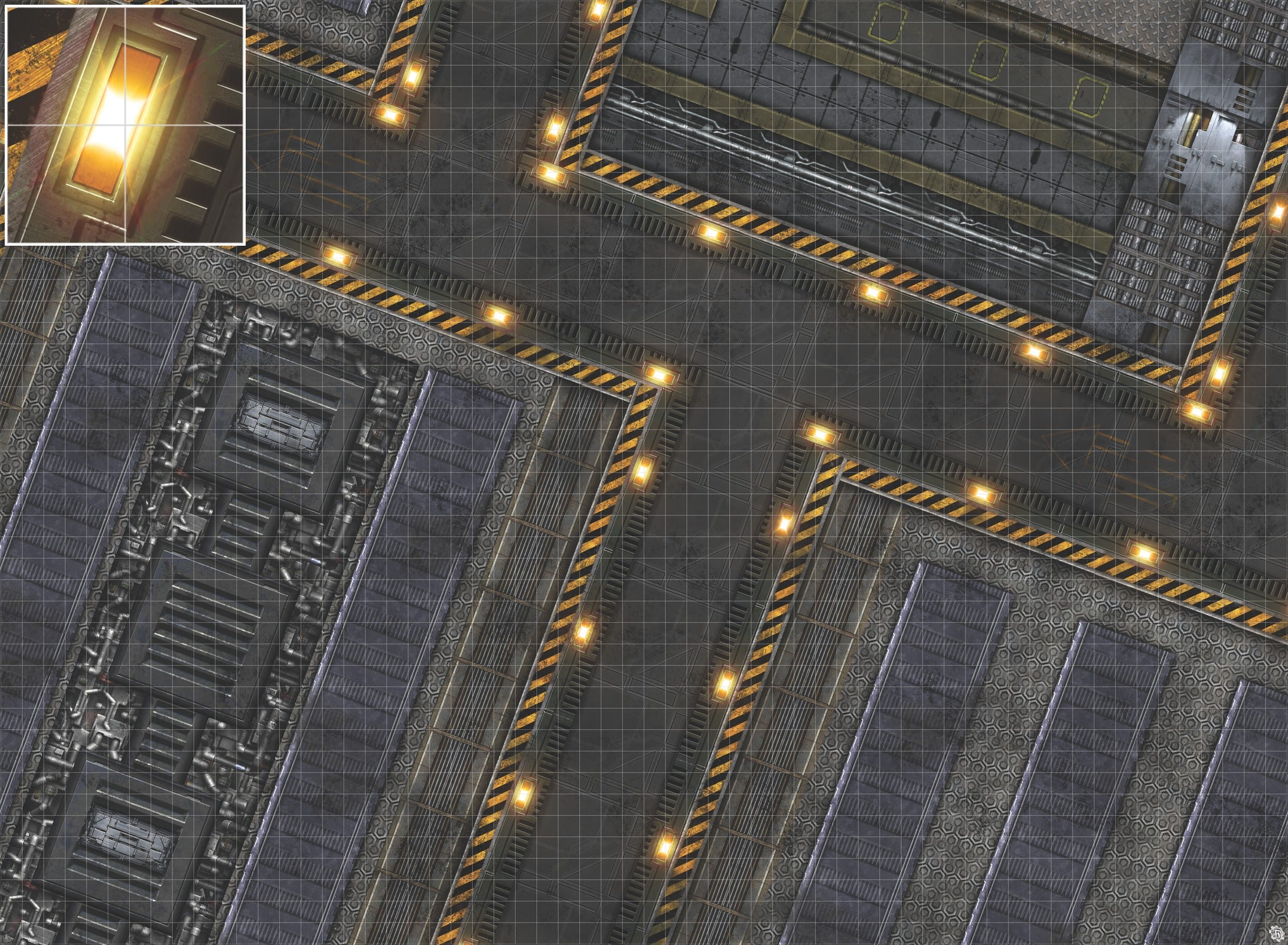 Mats by Mars: Factory Floor Tabletop Wargaming Play Mat