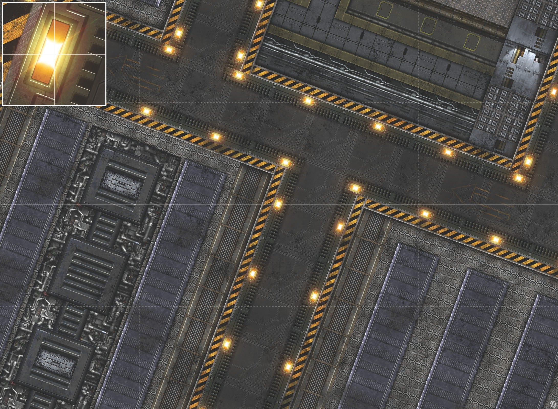Mats by Mars: Factory Floor Tabletop Wargaming Play Mat