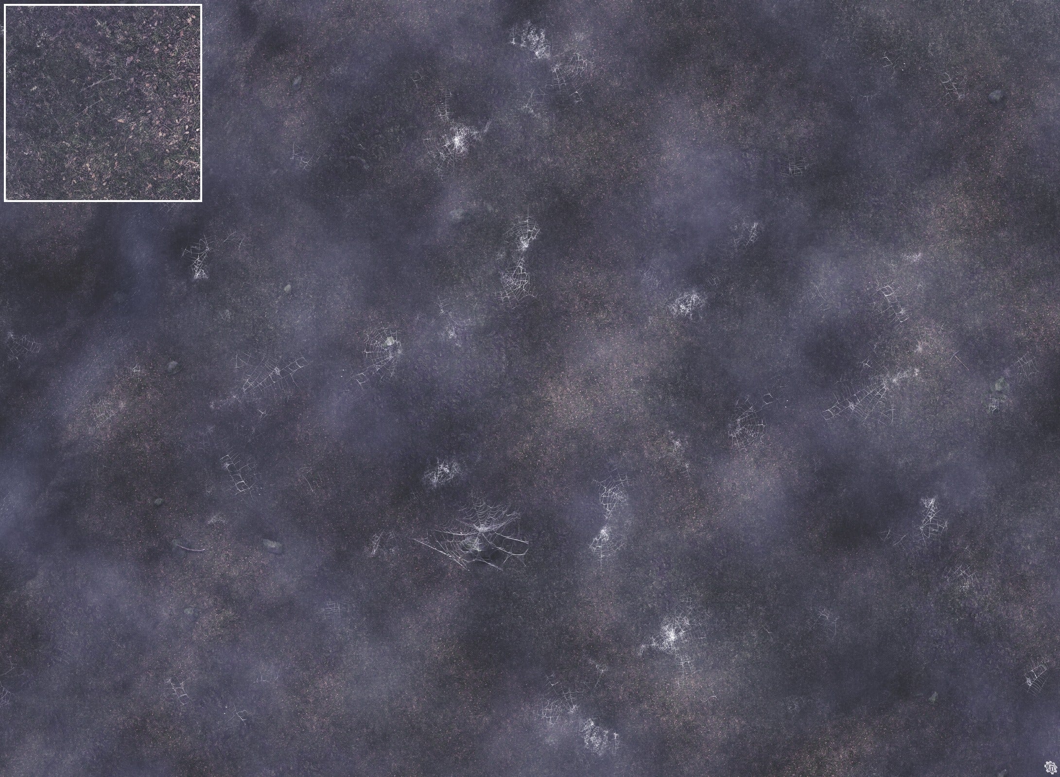 Mats by Mars: Moonlight Cobwebs Tabletop Wargaming Play Mat