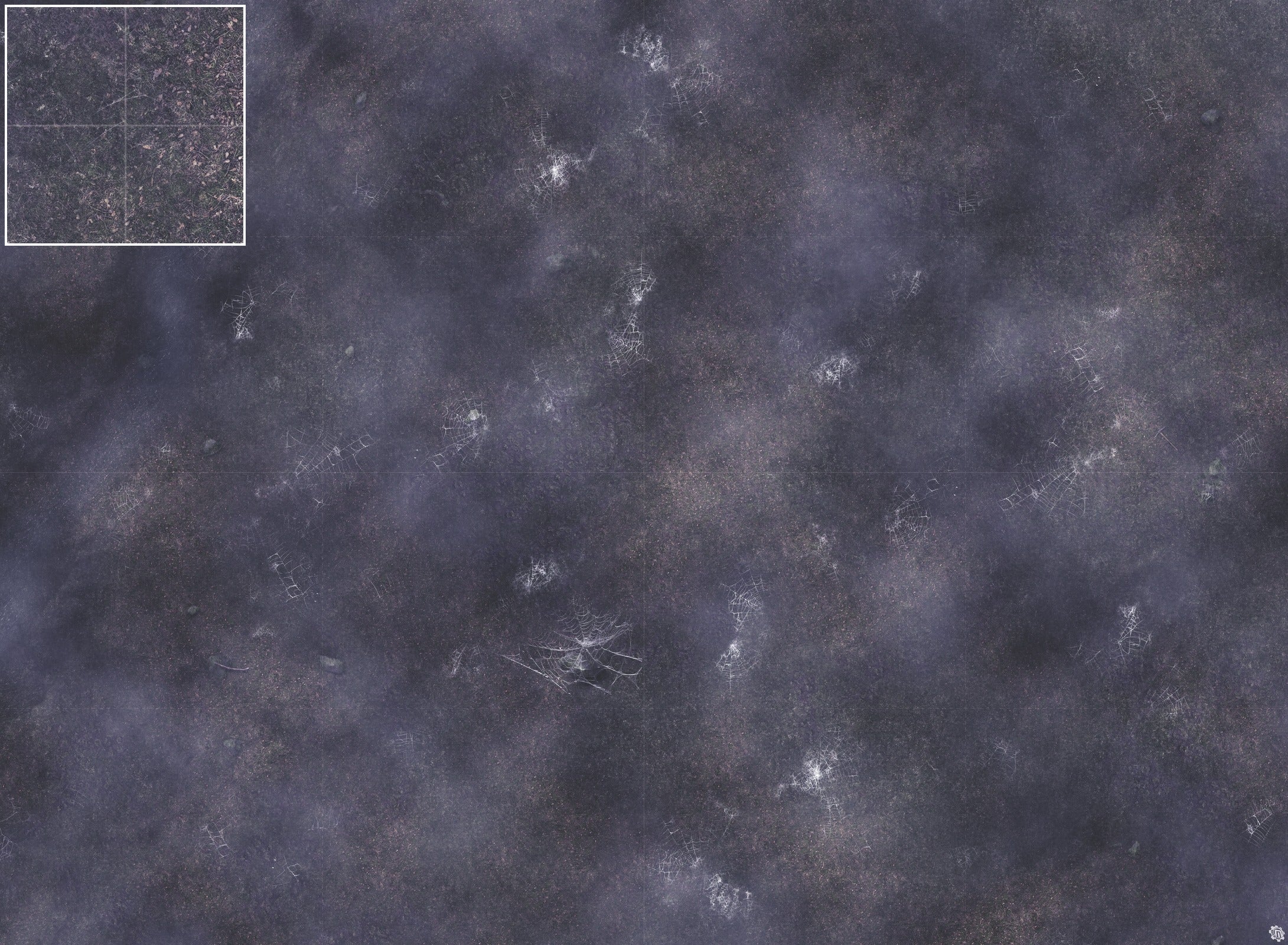 Mats by Mars: Moonlight Cobwebs Tabletop Wargaming Play Mat