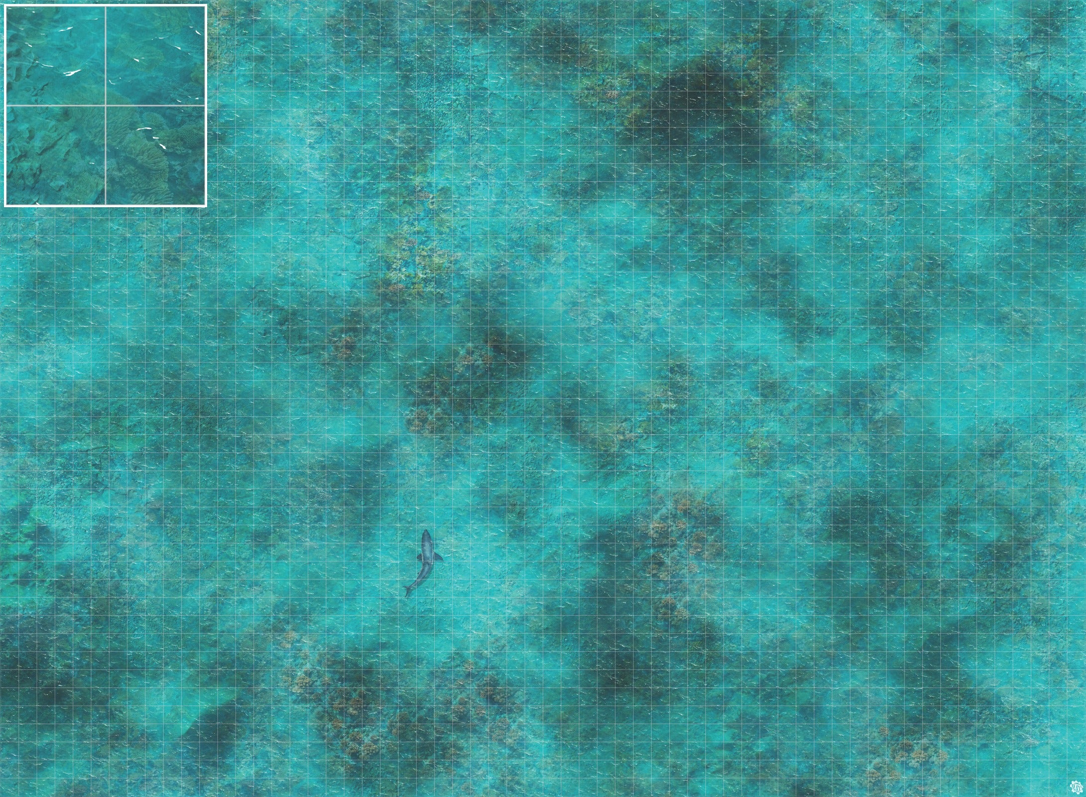 Mats by Mars: Coral Cove Tabletop Wargaming Play Mat