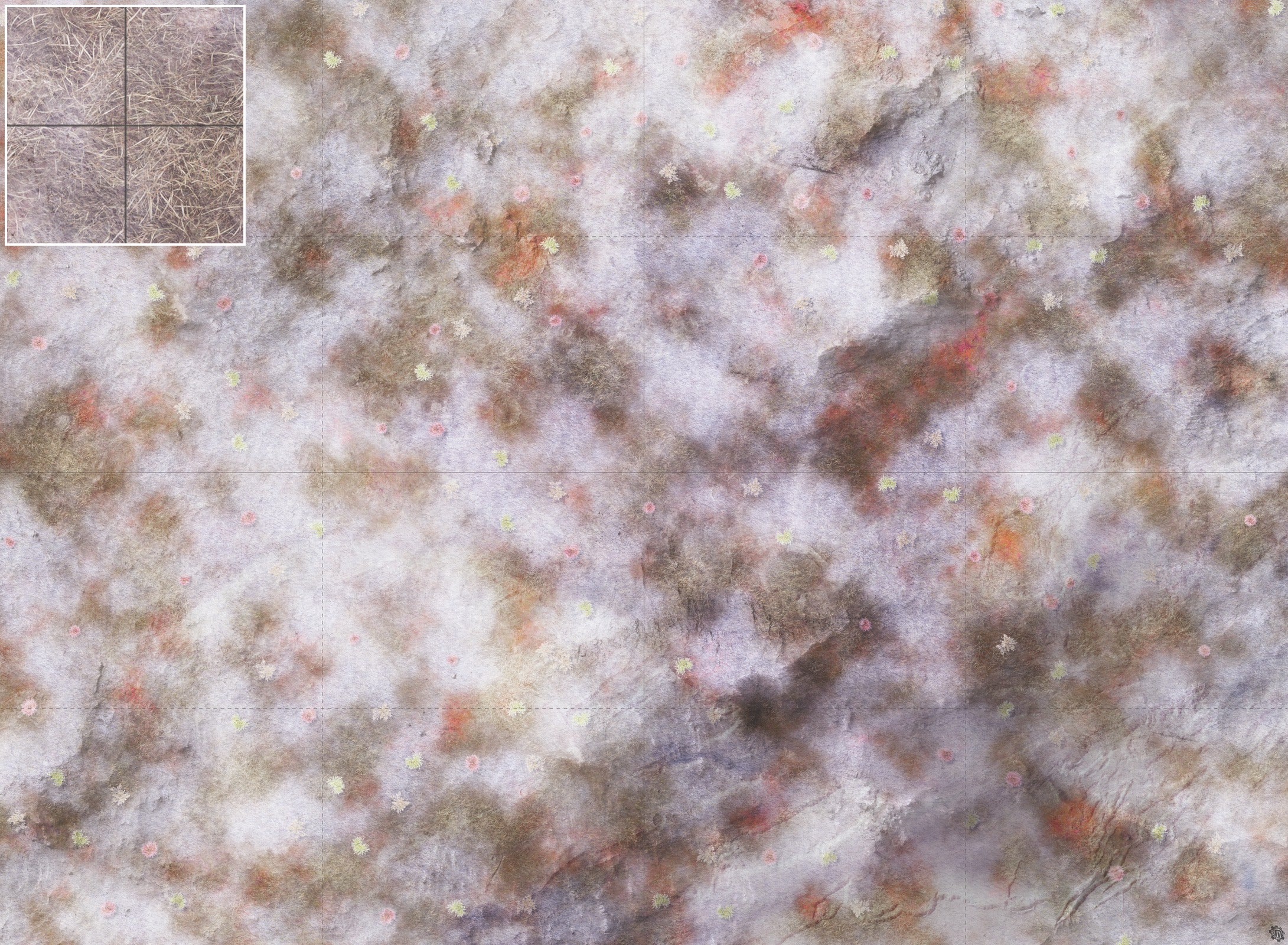 Mats by Mars: Hinterland Snow Tabletop Wargaming Play Mat