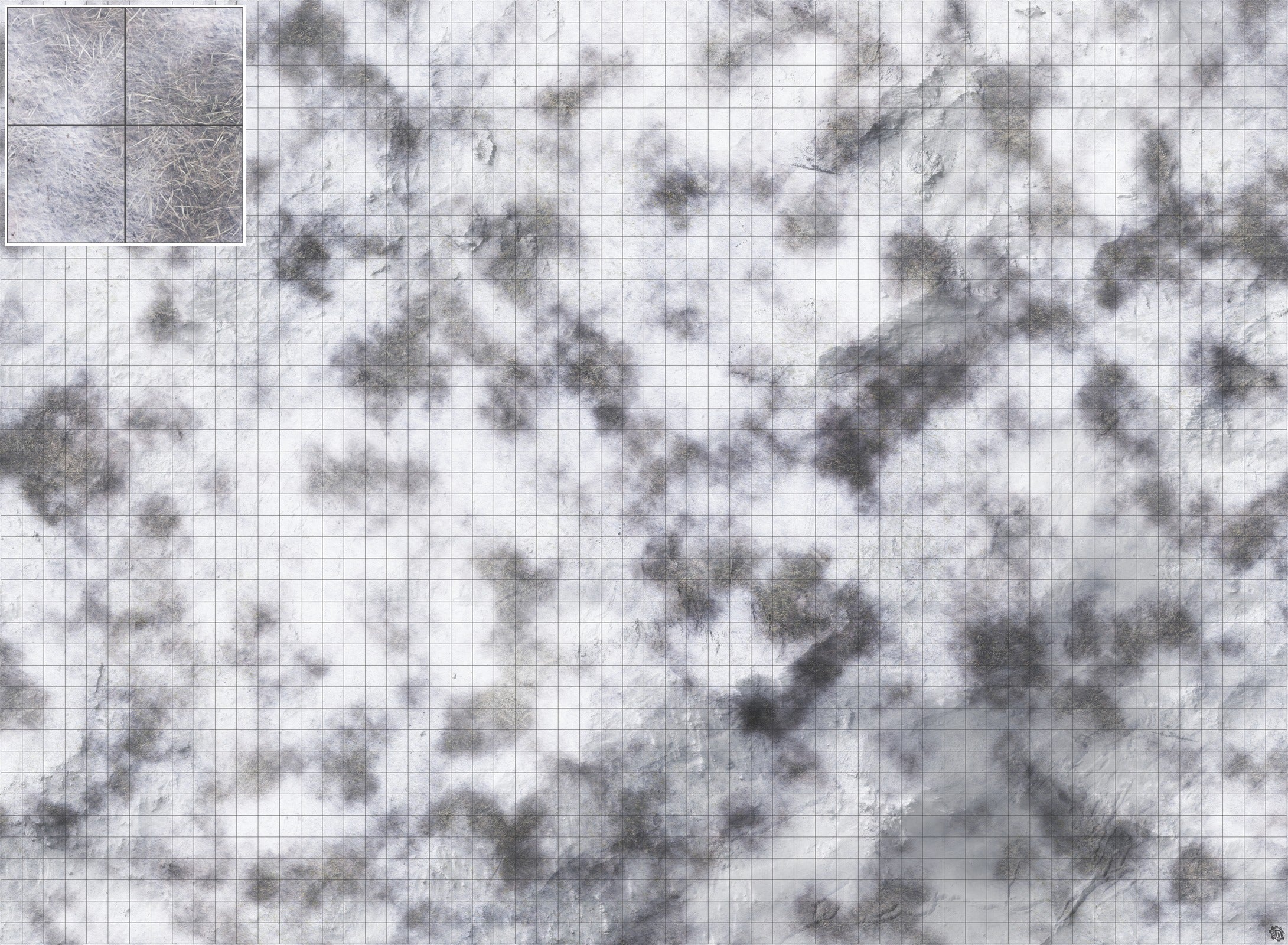 Mats by Mars: Frozen Wasteland Tabletop Wargaming Play Mat