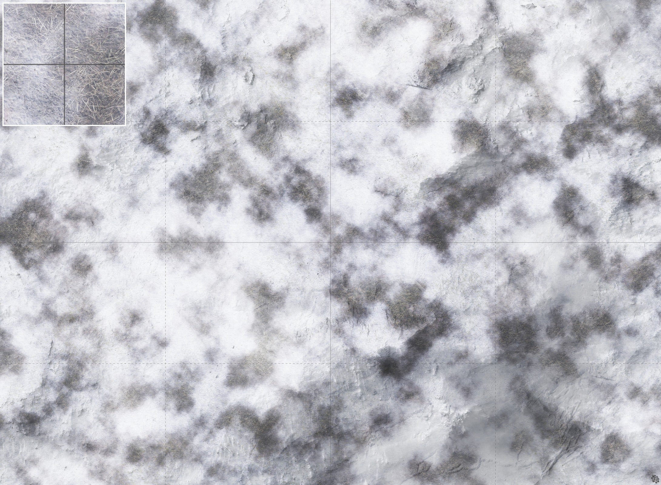 Mats by Mars: Frozen Wasteland Tabletop Wargaming Play Mat