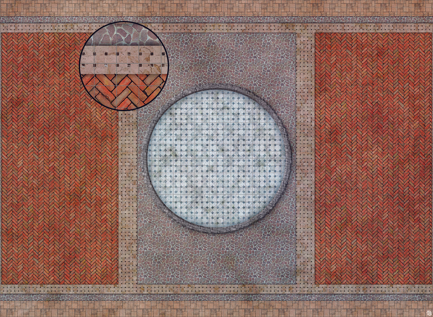 Mats by Mars: Piazza Tabletop Wargaming Play Mat
