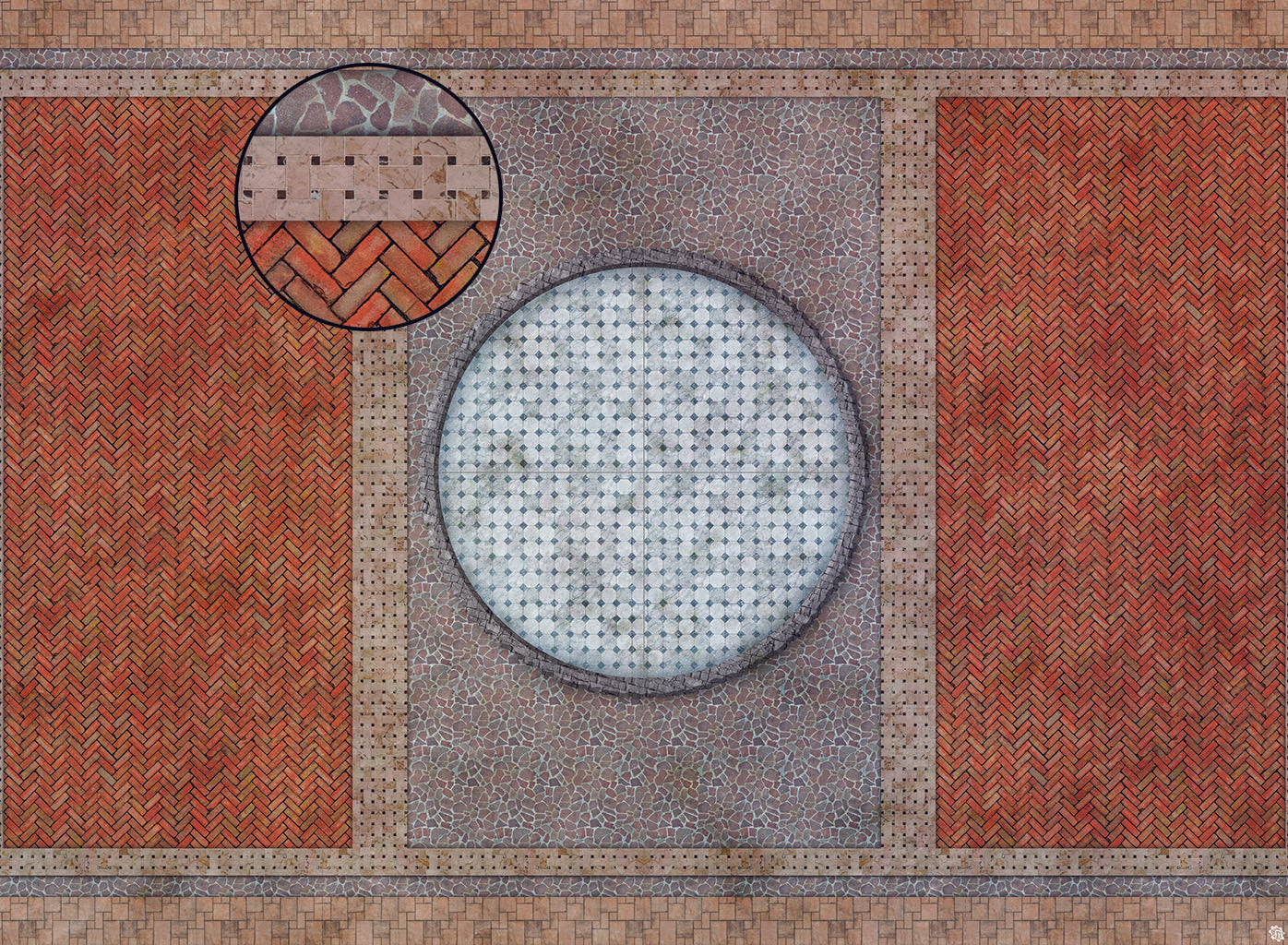 Mats by Mars: Piazza Tabletop Wargaming Play Mat