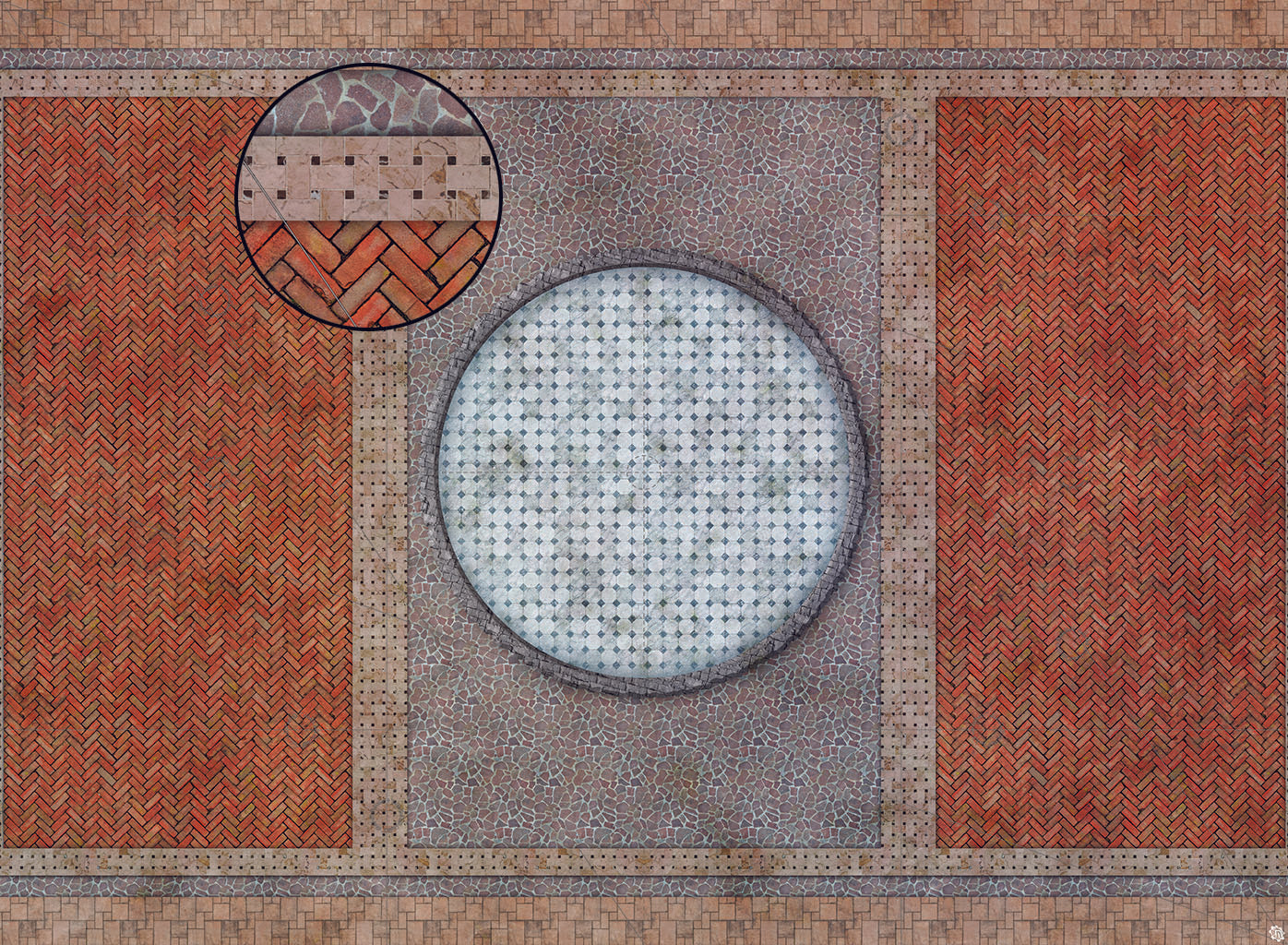 Mats by Mars: Piazza Tabletop Wargaming Play Mat