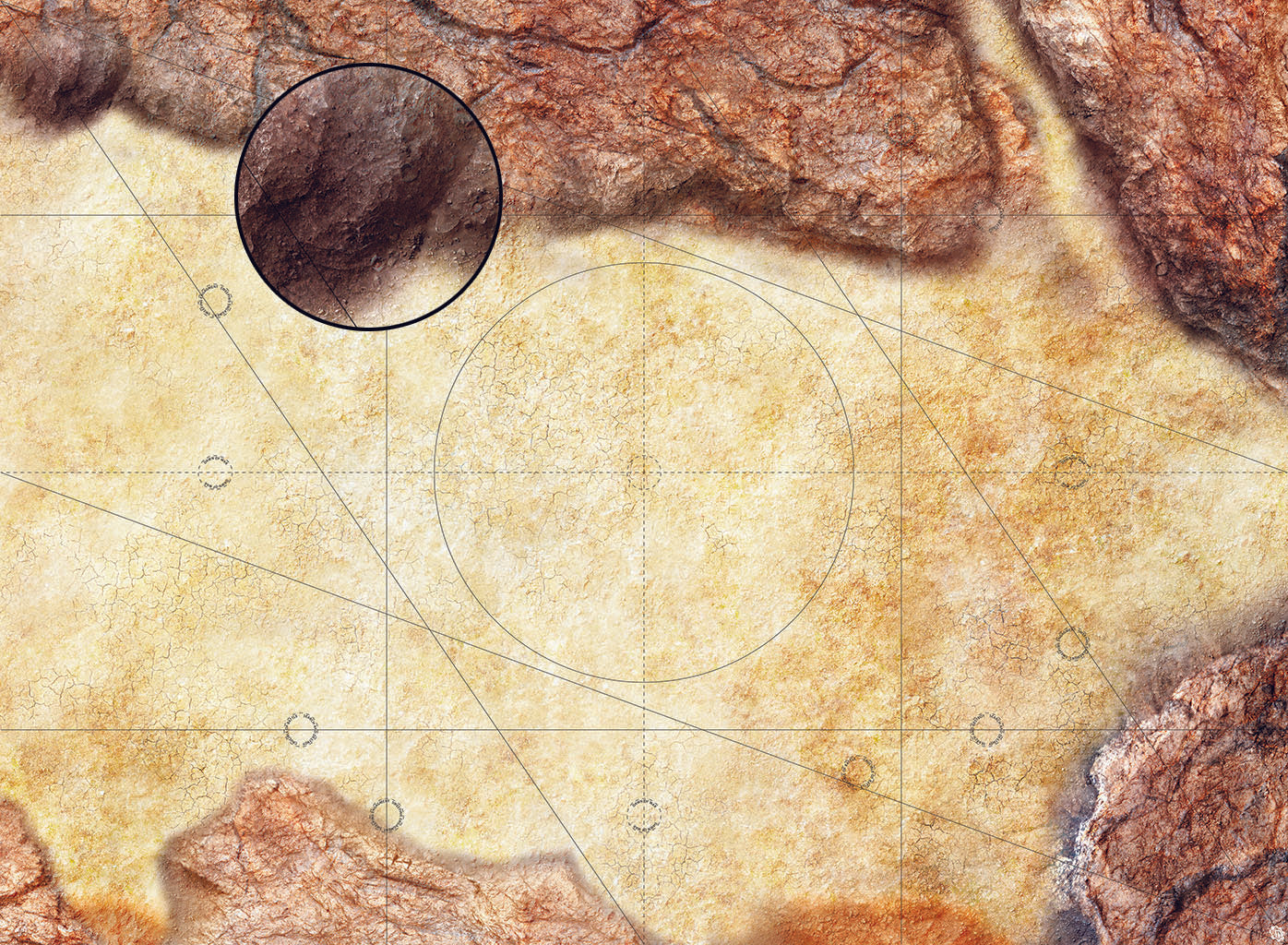 Mats by Mars: Desert Canyon Tabletop Wargaming Play Mat