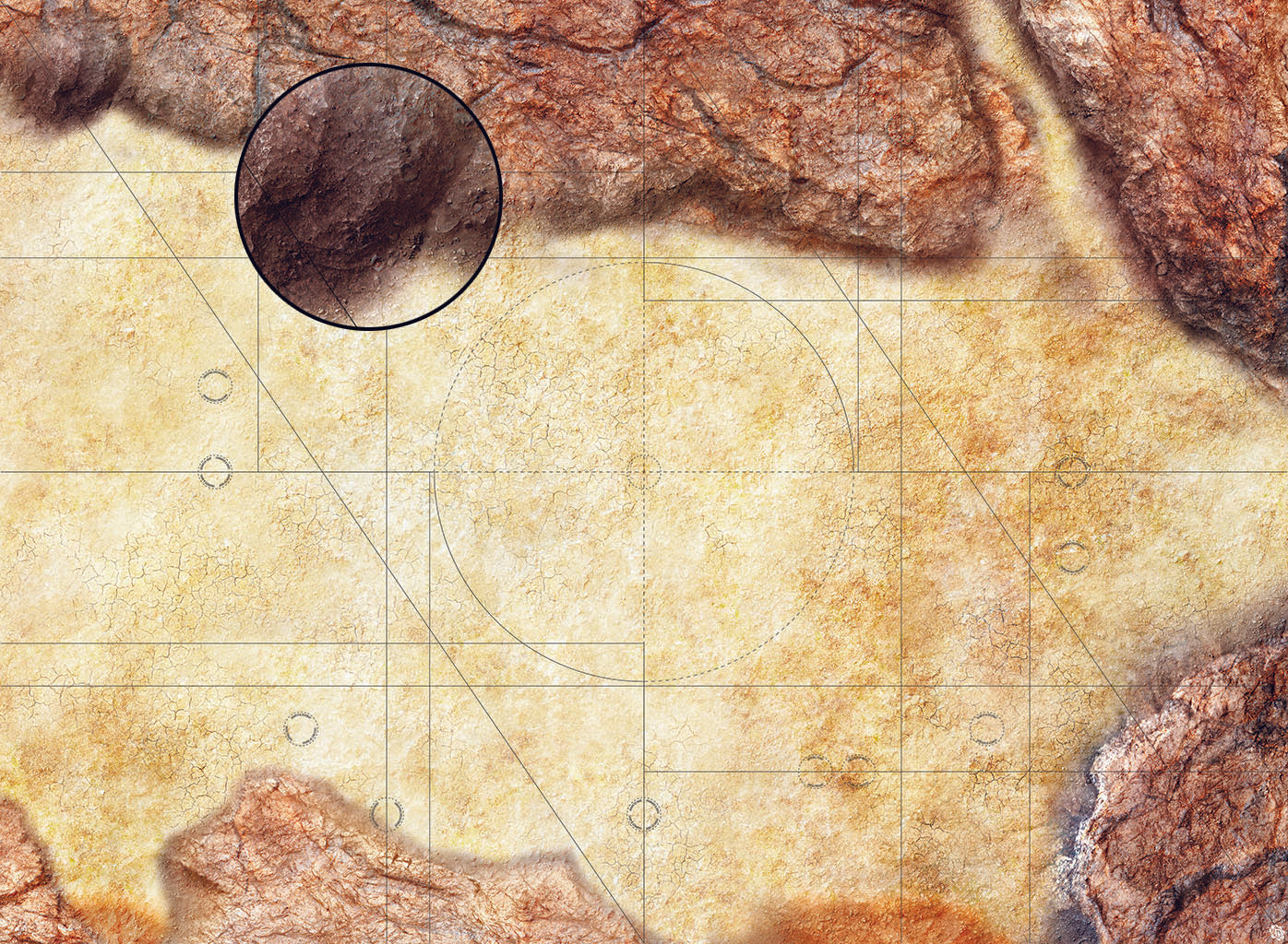 Mats by Mars: Desert Canyon Tabletop Wargaming Play Mat