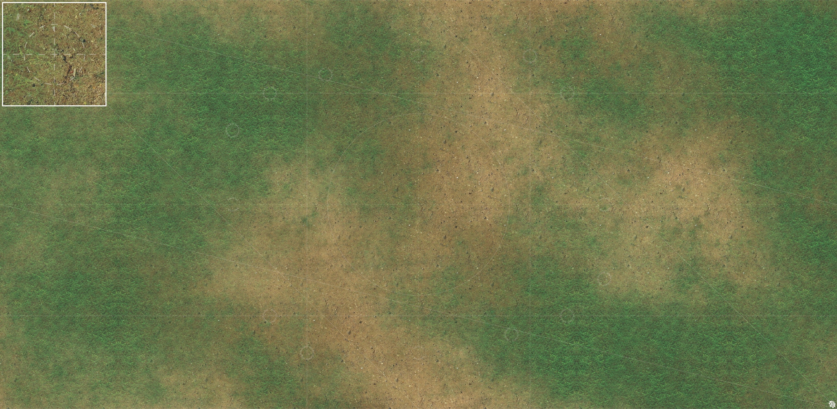 Mats by Mars: Grassy Spring Tabletop Wargaming Play Mat