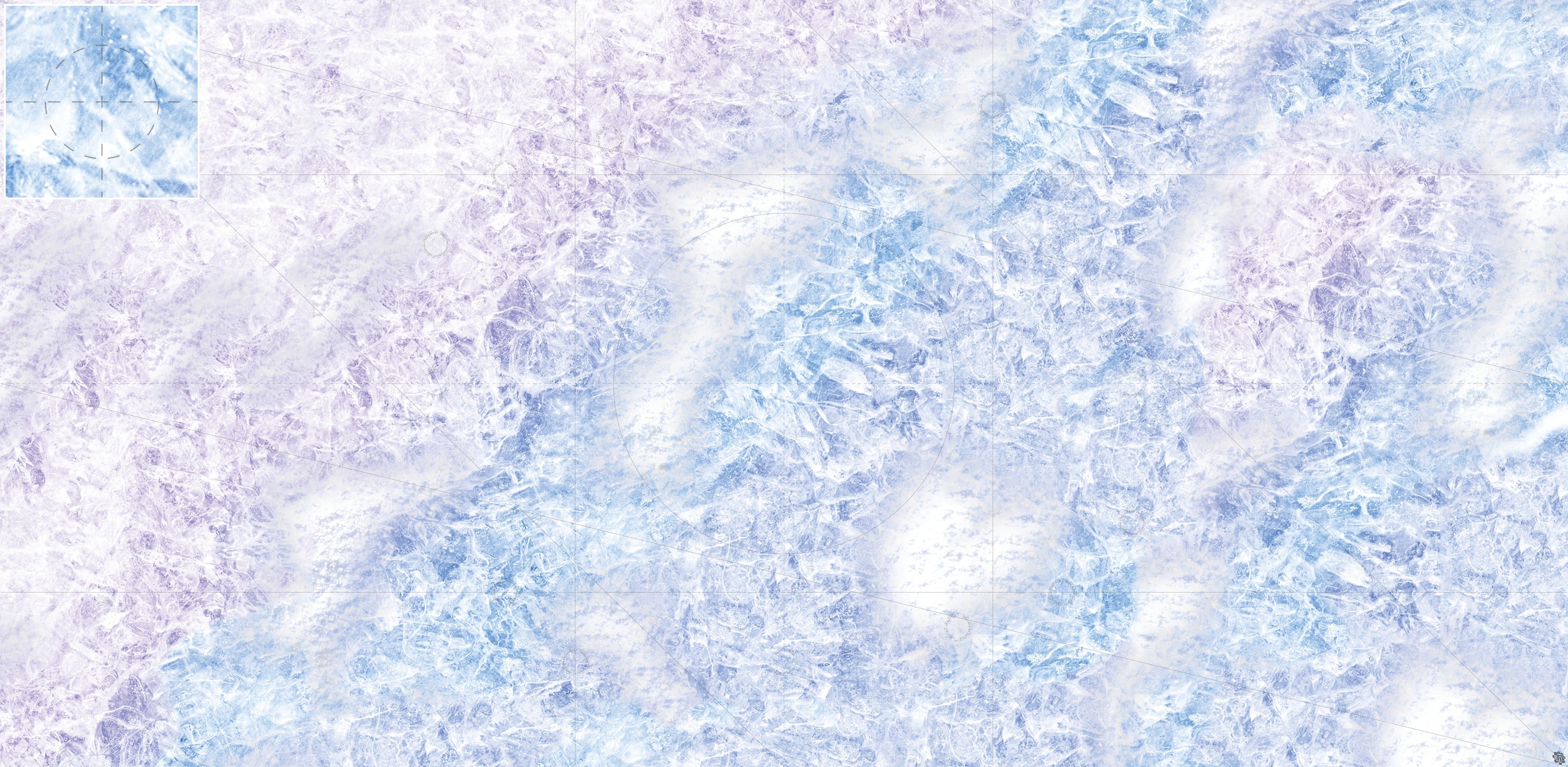 Mats by Mars: Frozen Lake Tabletop Wargaming Play Mat