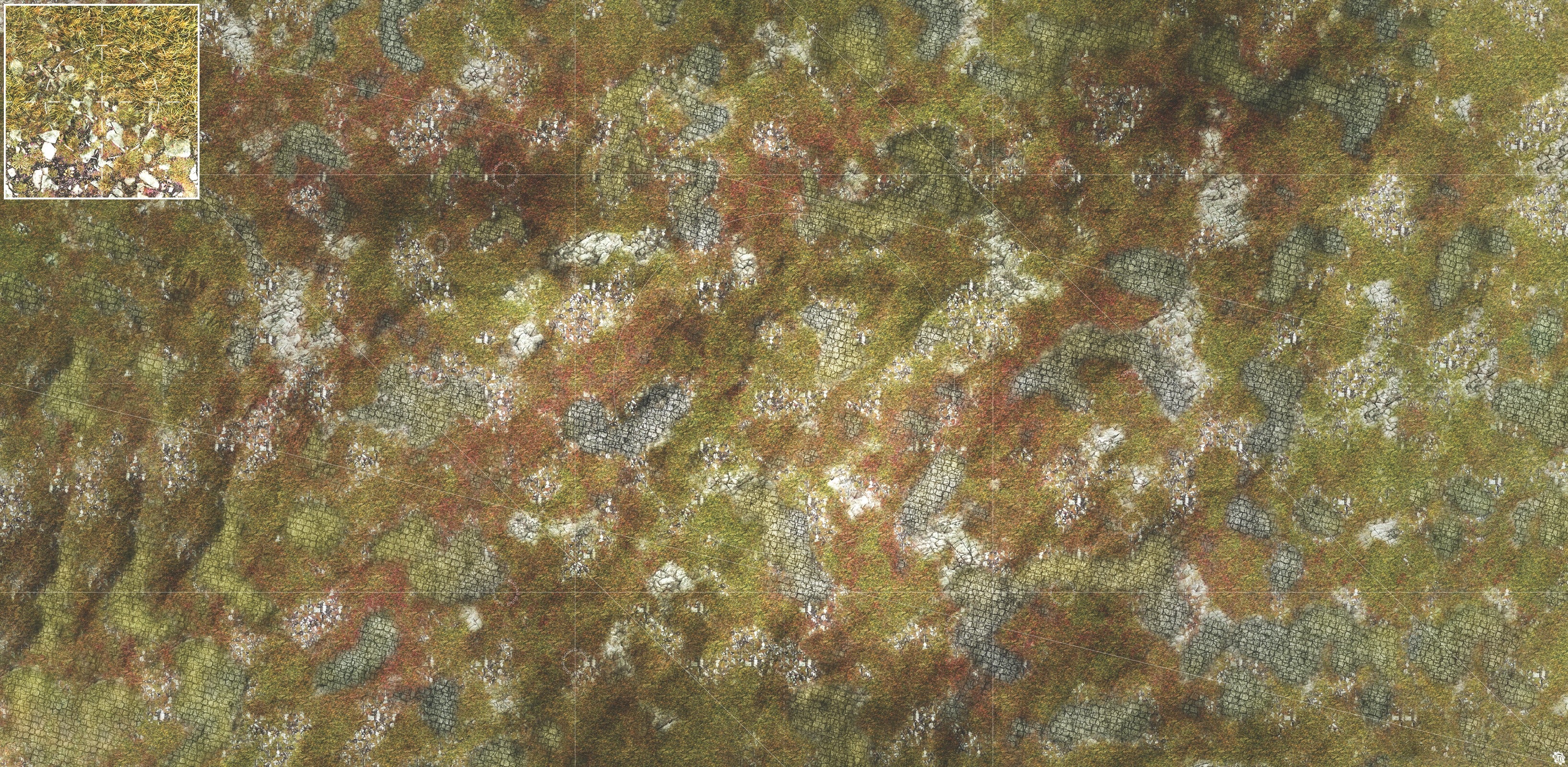 Mats by Mars: Abandoned City Tabletop Wargaming Play Mat